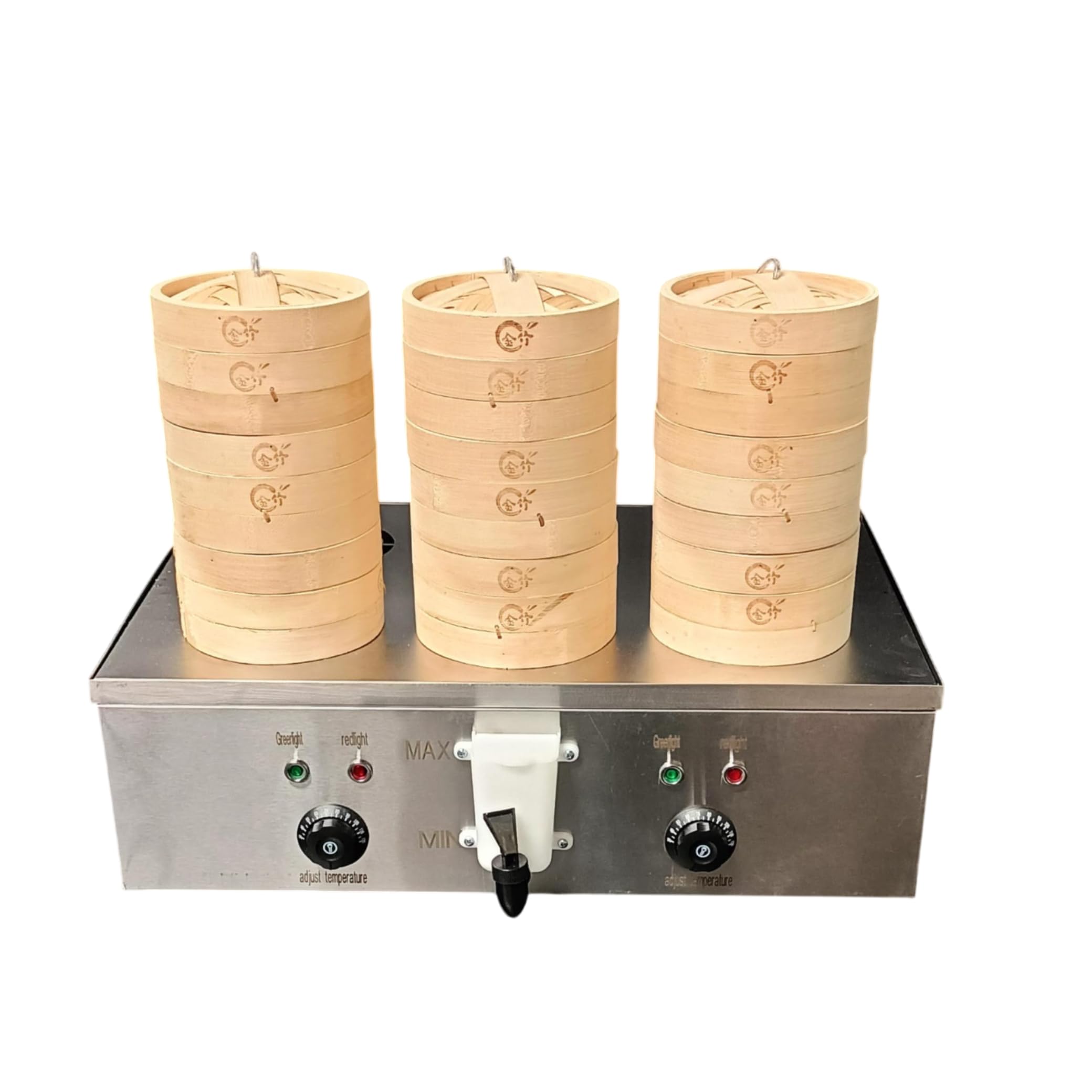 Shoppers Hub PNQ 2.5KW Dimsum Basket Steamer with 6 Compartments | Commercial Food Steamer for Dumplings, Momos, Buns & Seafood | Heavy Duty Countertop Steam Appliance Cooker-image-1