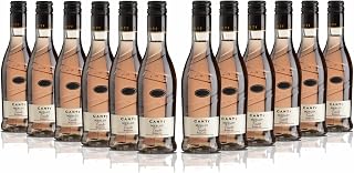 Canti Merlot Veneto Rosato I.G.T. - Italian Rosè Dry Wine - Baby Bottles 12 x 200 ml