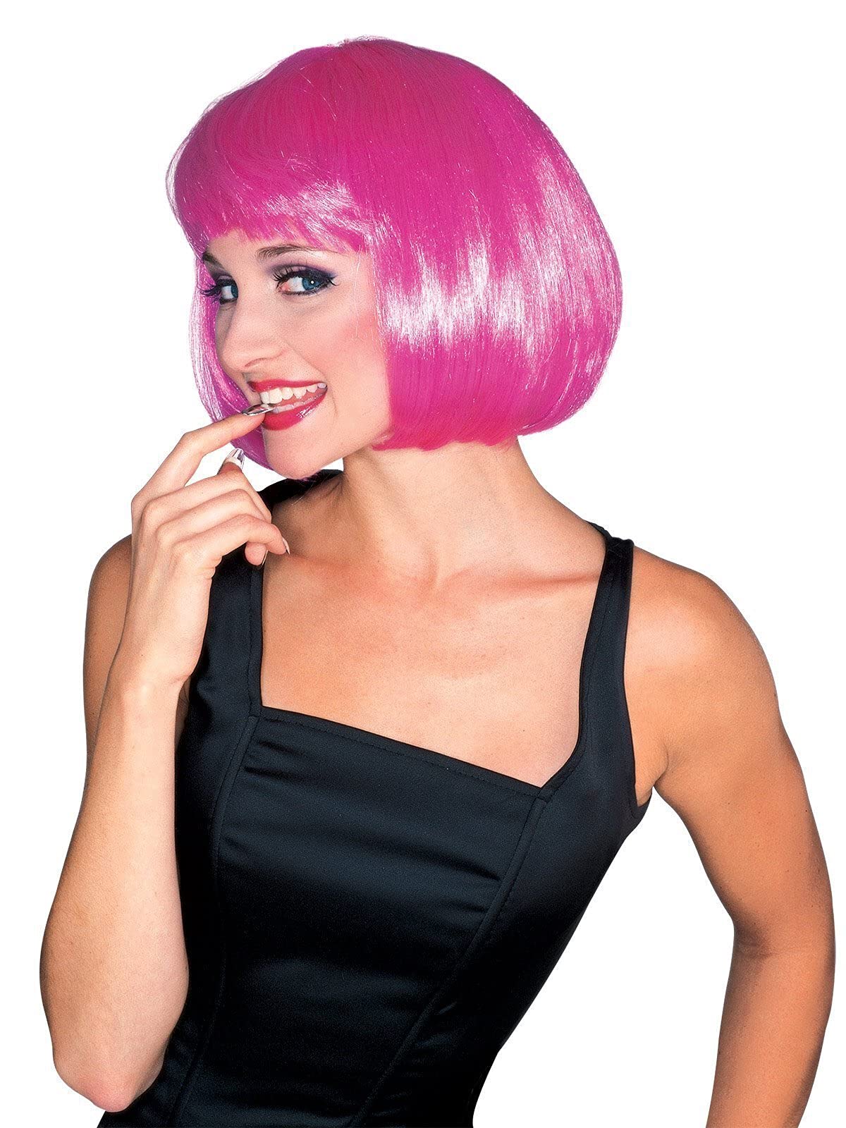 – Rubie's 50496 Official Supermodel Wig, Adult, Hot Pink, One Size