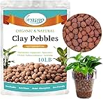 Legigo 10 LB Organic Leca Clay Pebbles for Plants, 4mm-16mm 100% Natural Leca Balls for Indoor Plants, Hydroton Clay Pebbles for Plants Hydroponic Aquaponics Growing Orchid Drainage Terrarium