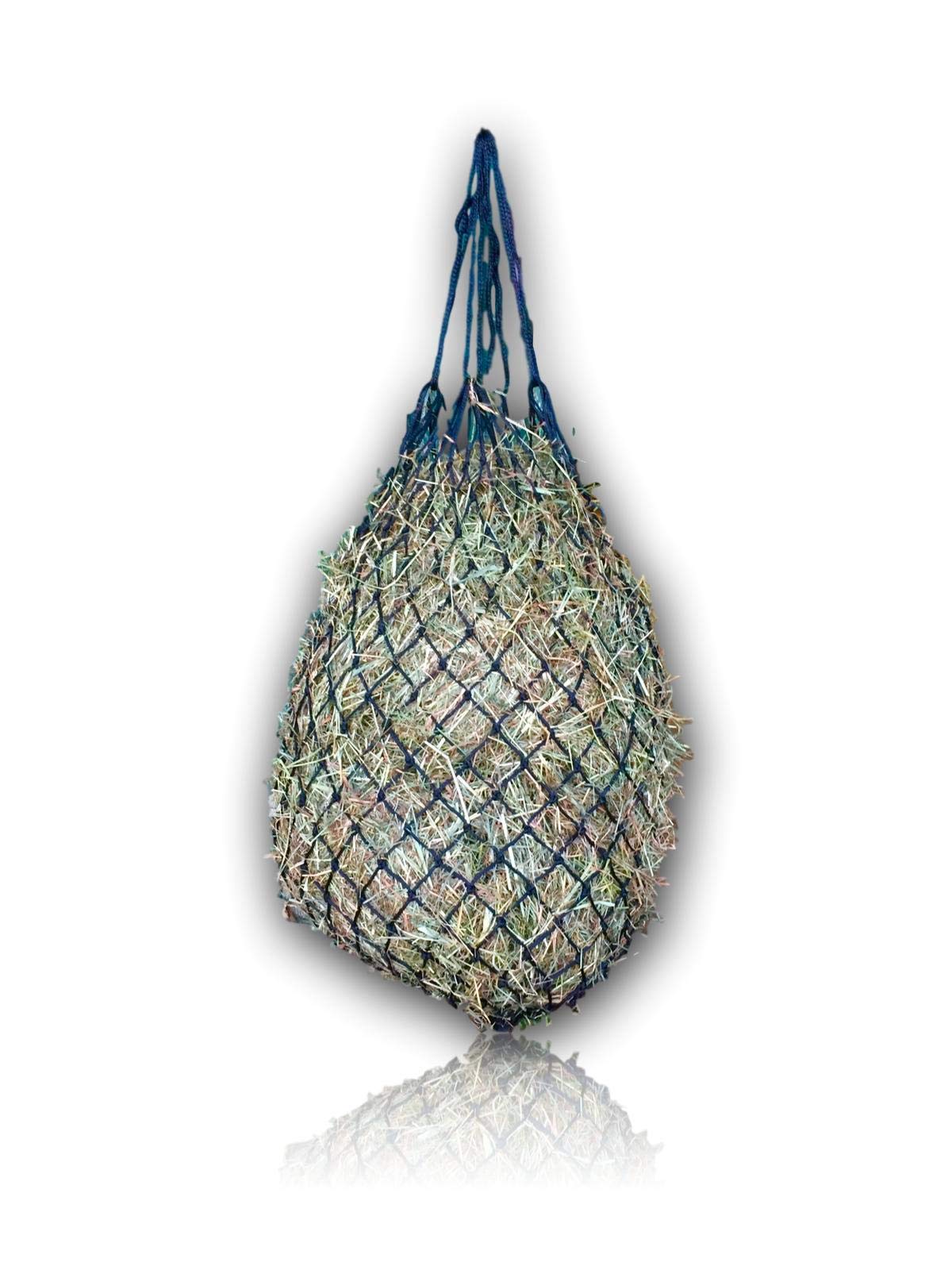 Pferdelinis Red de heno para Caballos ocupación para Caballos Red de heno de Malla Estrecha 5x5 Ideal para una alimentación Lenta 4-5kg