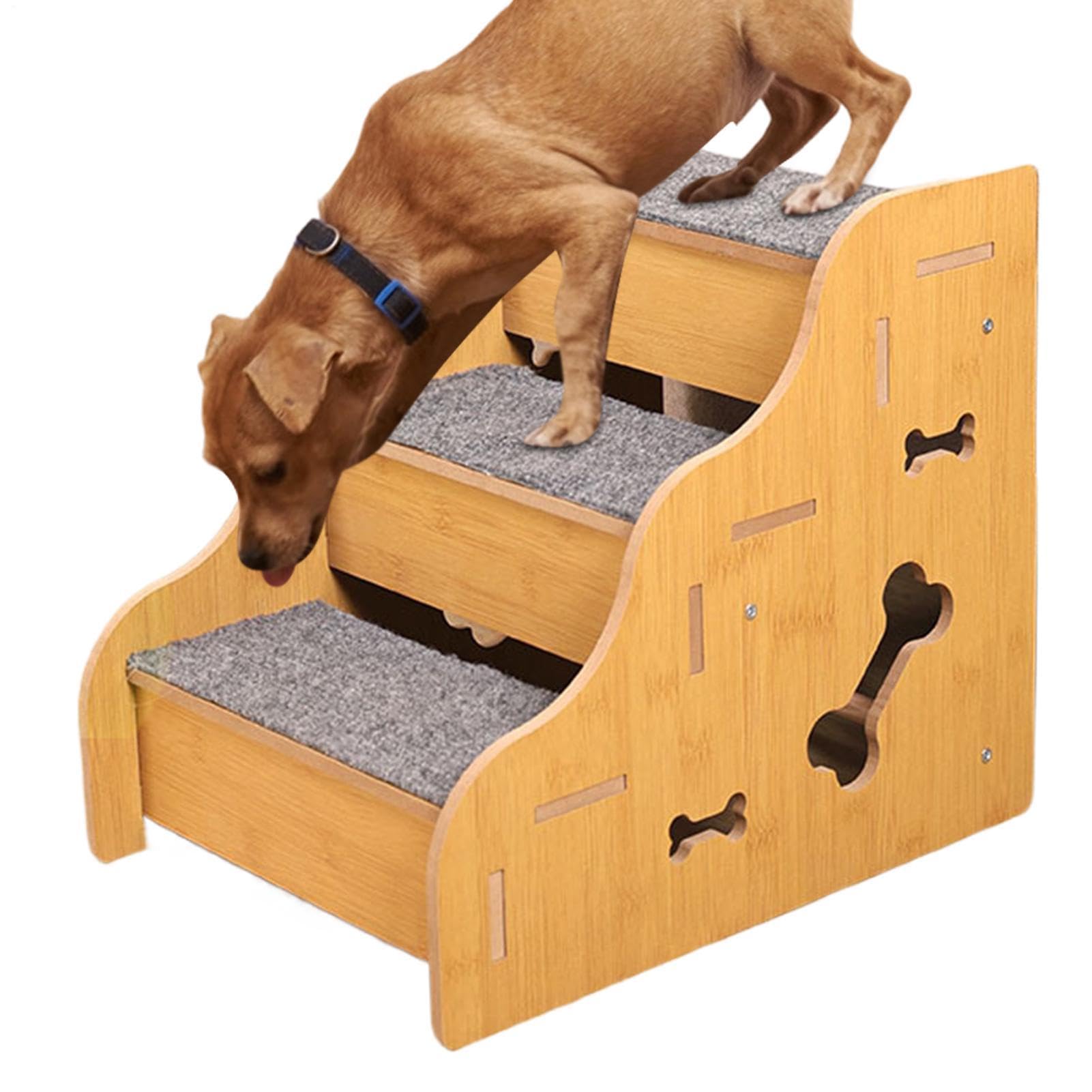 Escaleras para cama para perros Escaleras con Rampa para Cachorros | Pasos para sofá para perros para usar en interior, autocaravana, dormitorio, sala de estar, apartamento, sofá, muebles,