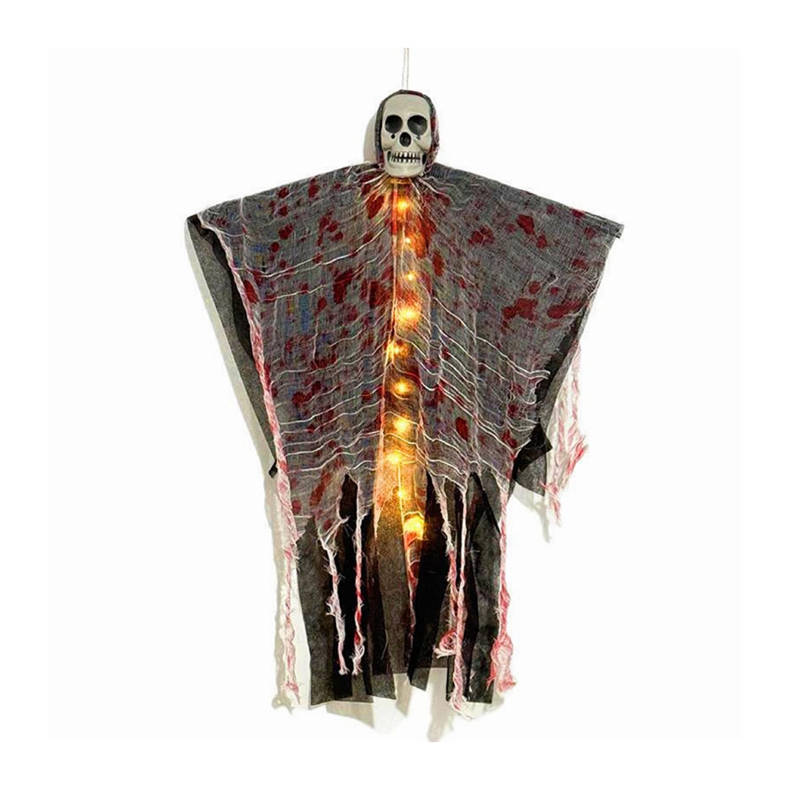 Kalttoy Sturdy House Skull with Auto Glows Effect for Halloween Outdoor Indoor Display Halloween Skull