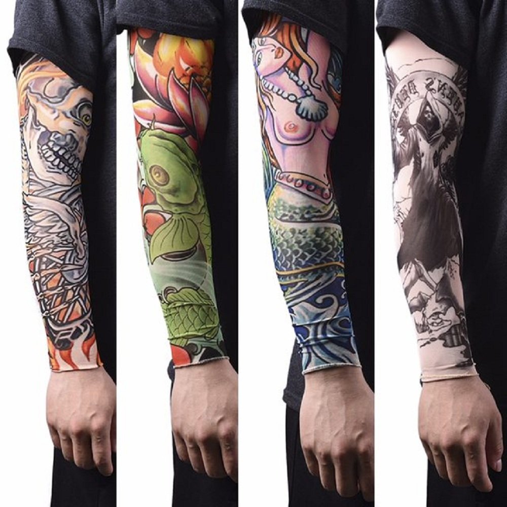 Men's Arm Warmers/Tattoo Sleeves (Pack of 4)
