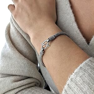 Bracelet argent 925 - Amaury - Grand Modèle