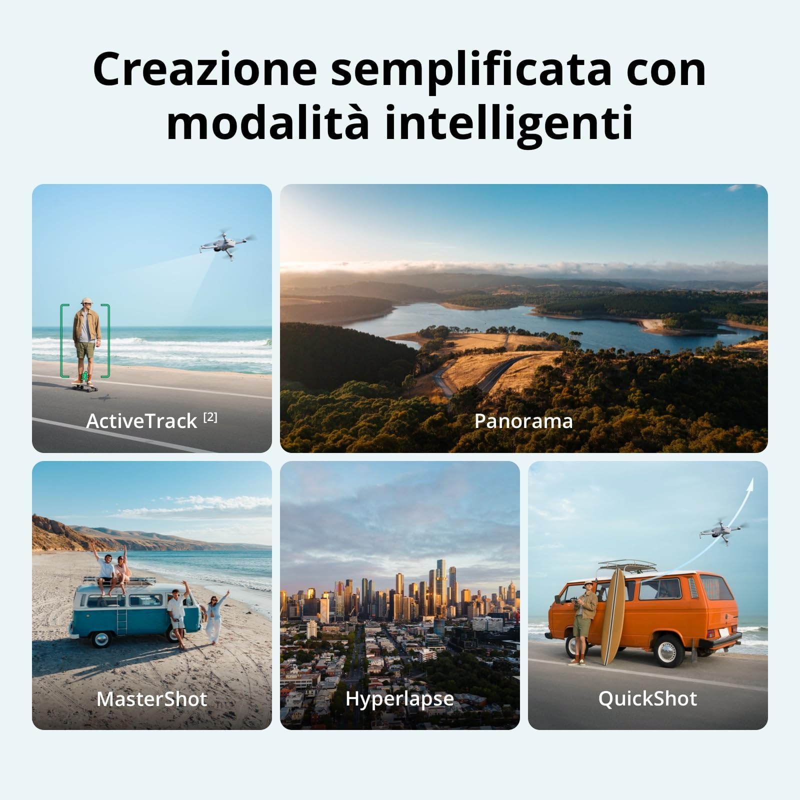 DJI Lito X1 Bundle, drone con fotocamera 4K adatto, rilevamento degli ostacoli, ActiveTrack, sensore da 1/1,3 pollici, trasmissione video a 15 km, C0 (Custodia Protettiva)