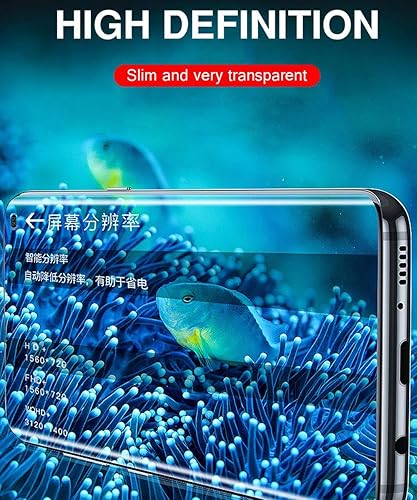 Miniatura 5 de soliocial Paquete de 2 protectores de pantalla de hidrogel mejorados para iPhone 12 Pro Max (6.7 pulgadas), poliuretano termoplástico flexible