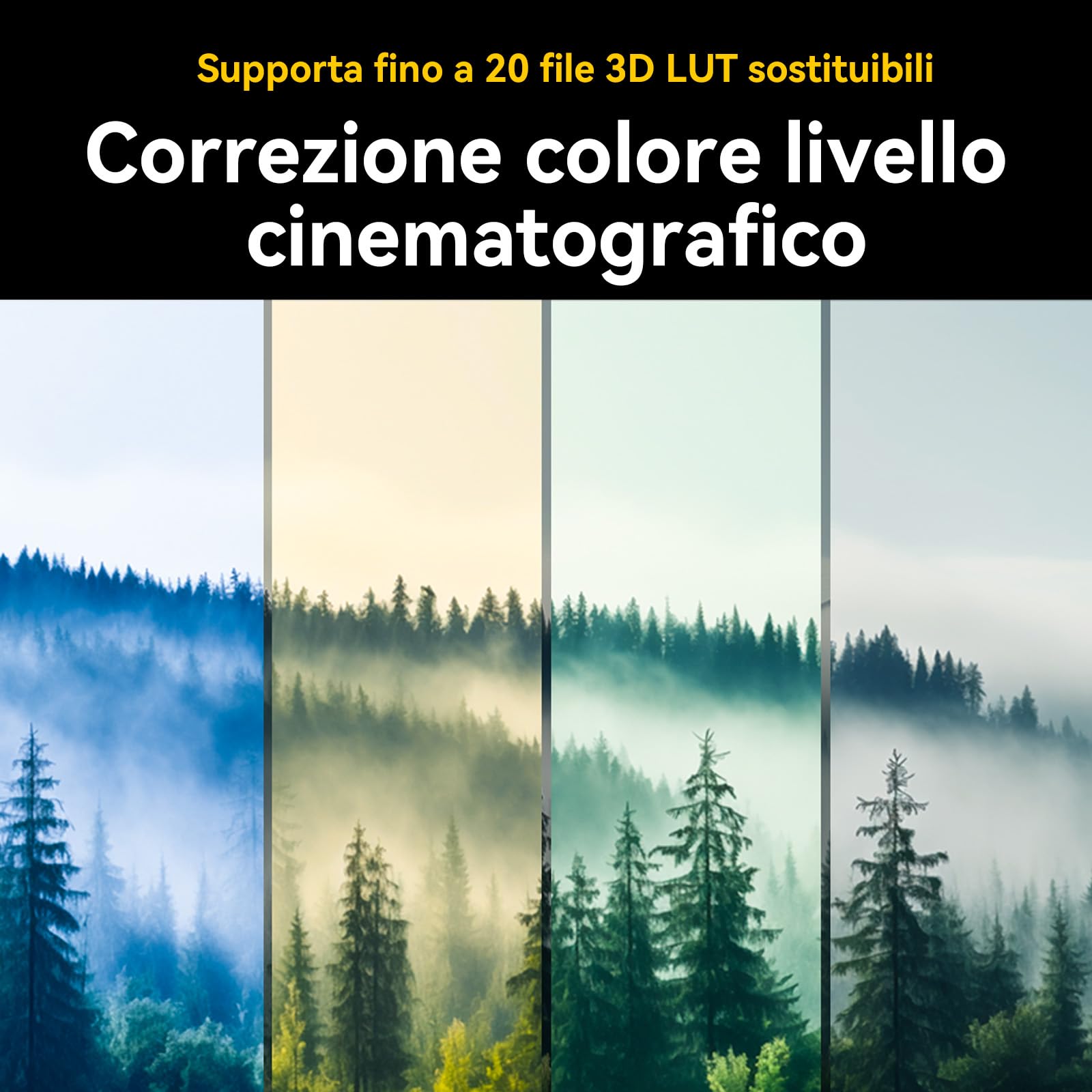 Portkeys HD7T Monitor da Campo per Fotocamera 7" Touchscreen, Schermo ad Alta Luminosità 1000 Nits con Tasti di Scelta Rapida, Compatibile con DSLR