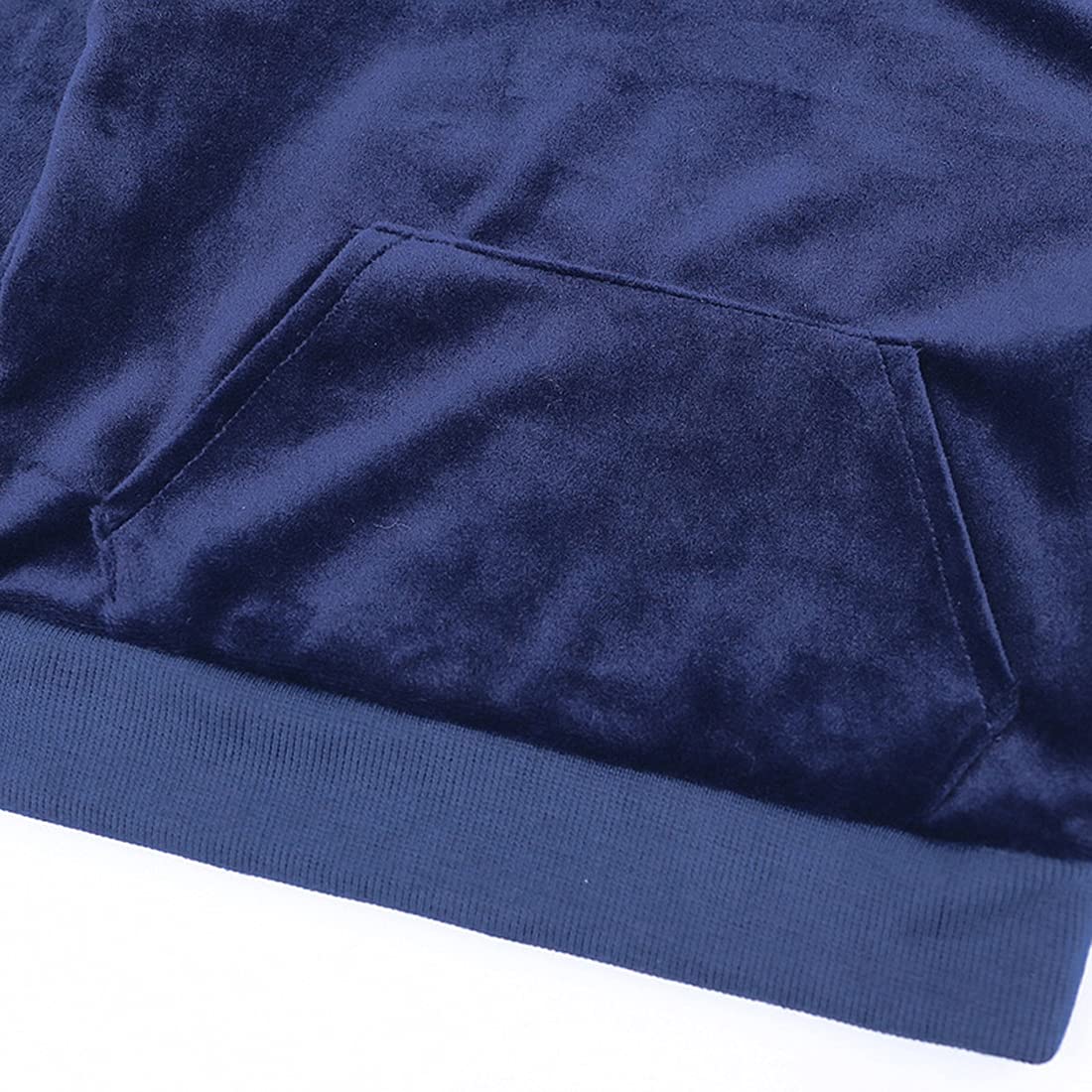 Verve Jelly Kids Toddler Boys Girls strój jesienno-zimowy aksamitne ubrania bluza z kapturem z długim rękawem topy długie spodnie 2 szt. Zestaw dresowy