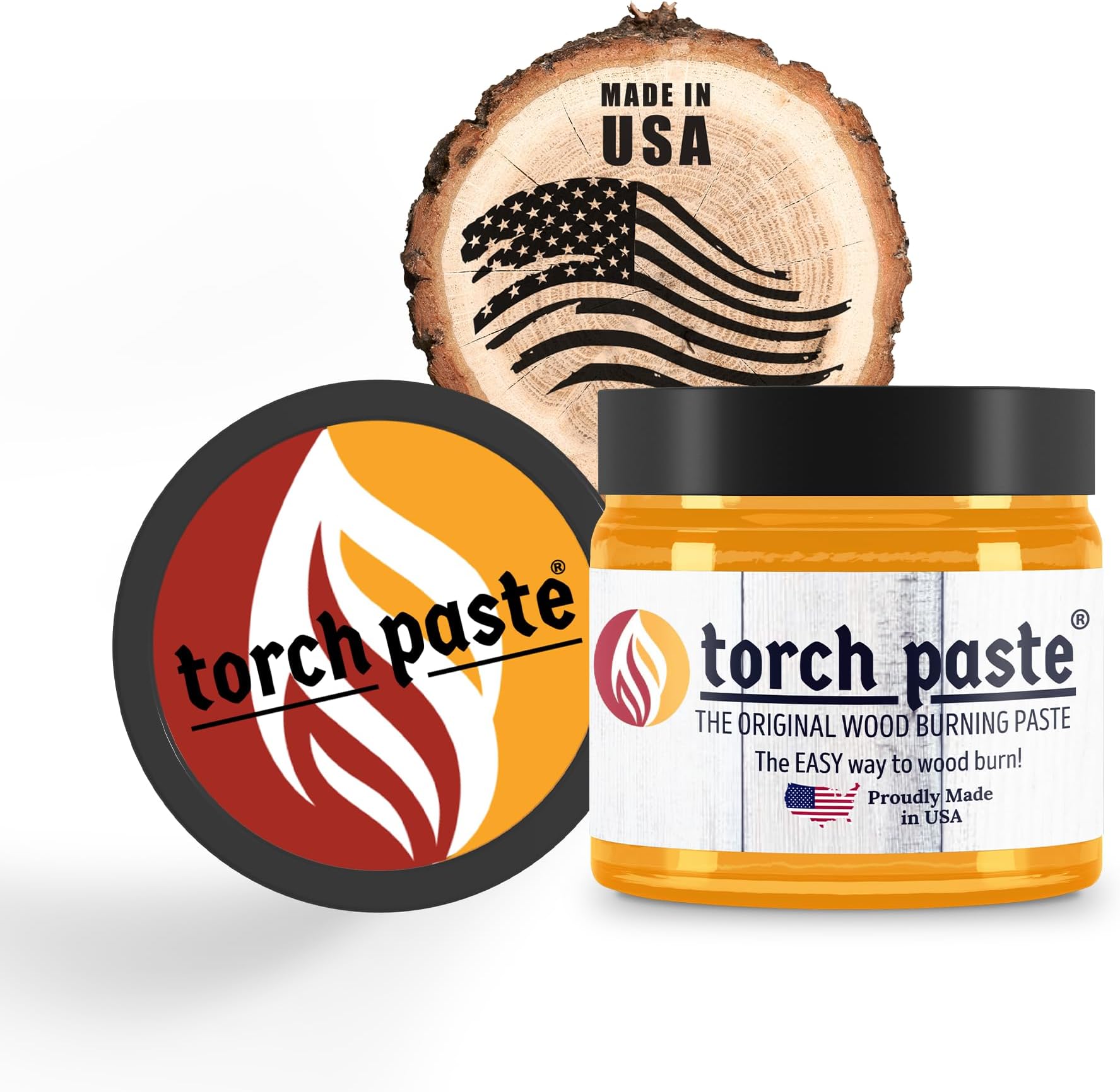 Torch Paste Torch Paste - The Original Wood Burning Paste since 2020 | Lab Tested & ASTM D-4236 Certified | Non-Toxic | Use on Wood, Cardstock, Canvas, Denim & More | Easy to Apply