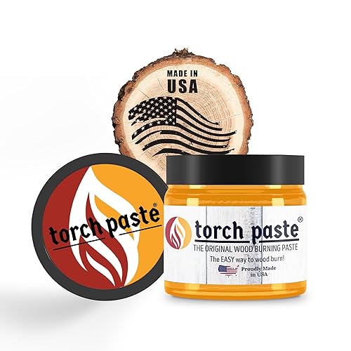 Torch Paste - La pasta original para quemar madera desde 2020 Probada en laboratorio y certificación ASTM D-4236 No tóxica Uso en madera,