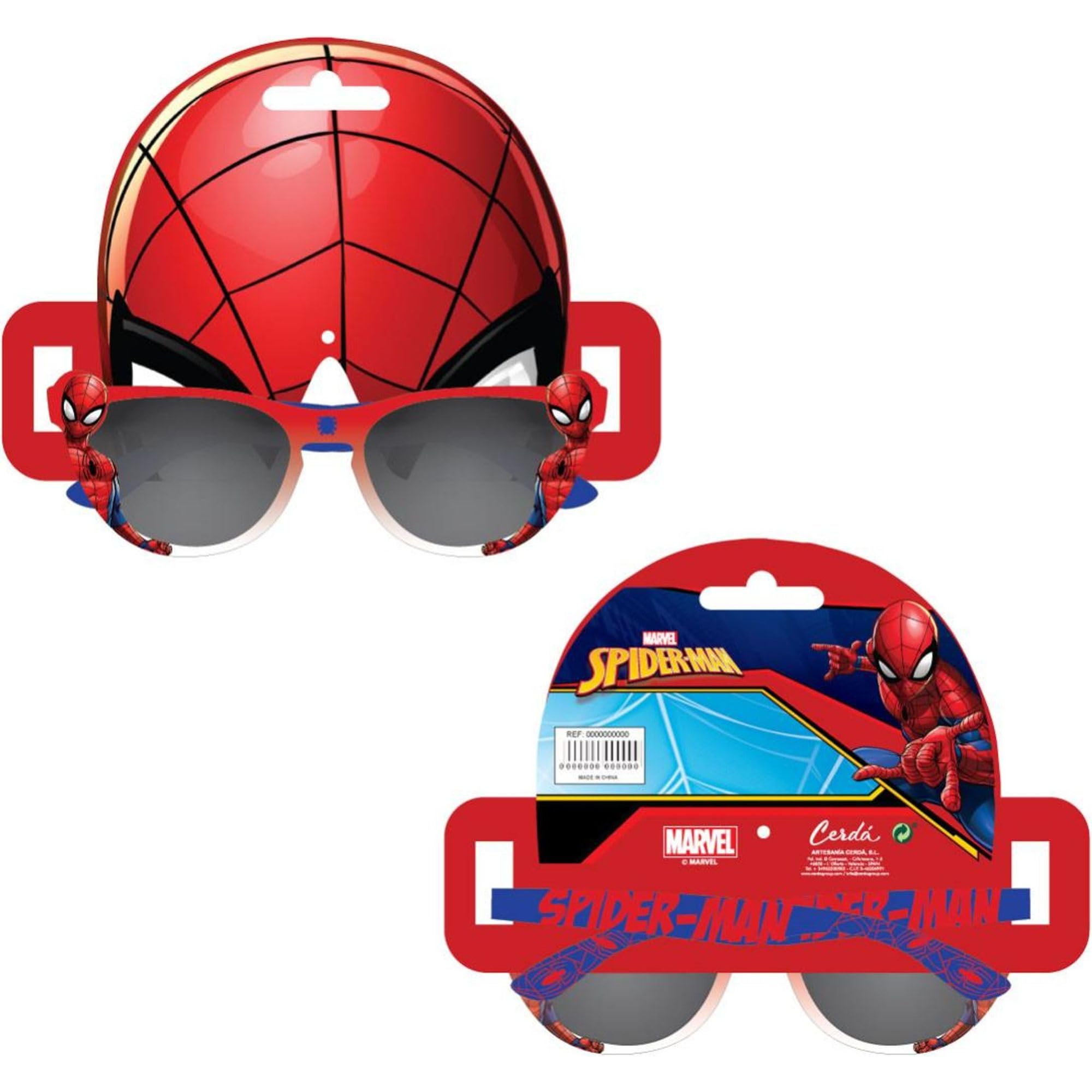 CERDÁ LIFE'S LITTLE MOMENTS Dzieci Okulary przeciwsłoneczne Spiderman 3D Oficjalna licencja Marvel, Czerwony, jeden rozmiar - specjalnie zaprojektowane dla idealnego dopasowania, Czerwony