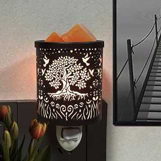 Plug in Wax Warmer for Scented Wax melt Warmer scentsy Plug in Wax melt Warmer Electric Candle Warmer Wax Melter Home Decor Gifts for Women(Tree of Life)…