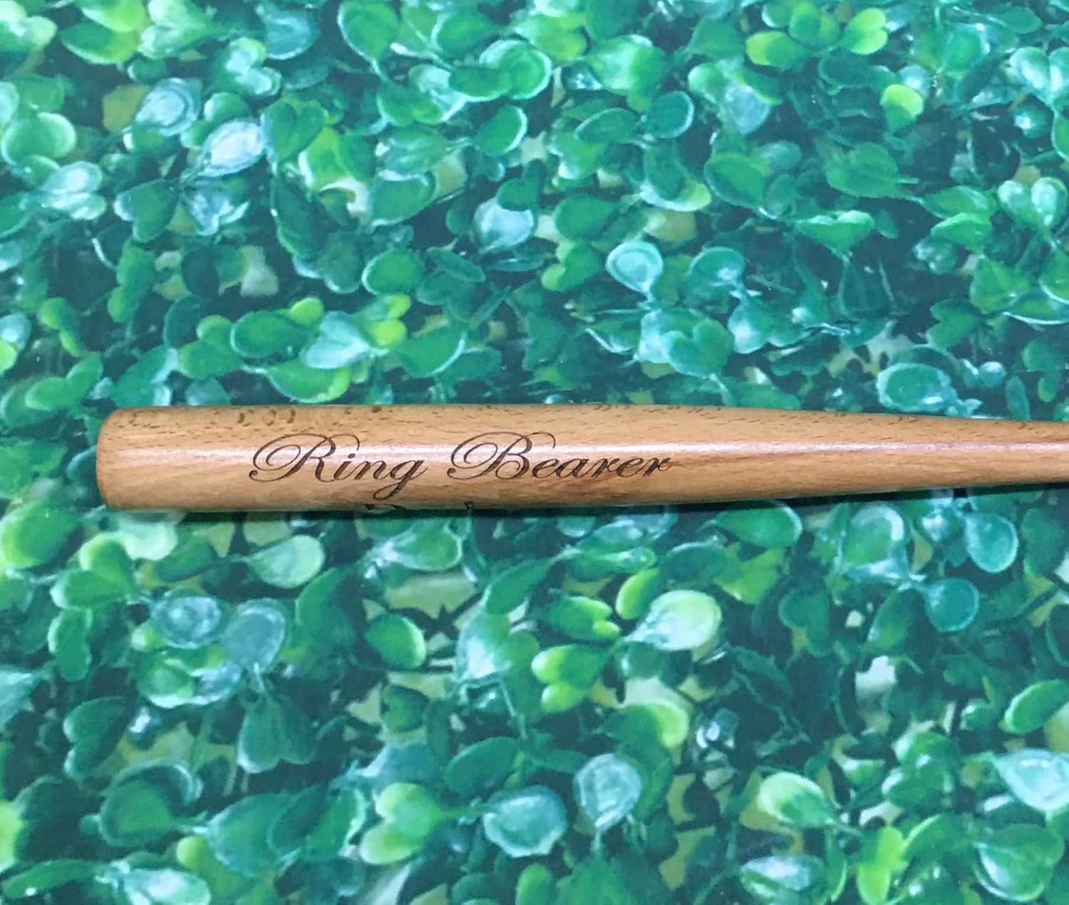 Personalized 18" Wooden Baseball Bat Ring Bearer Gift