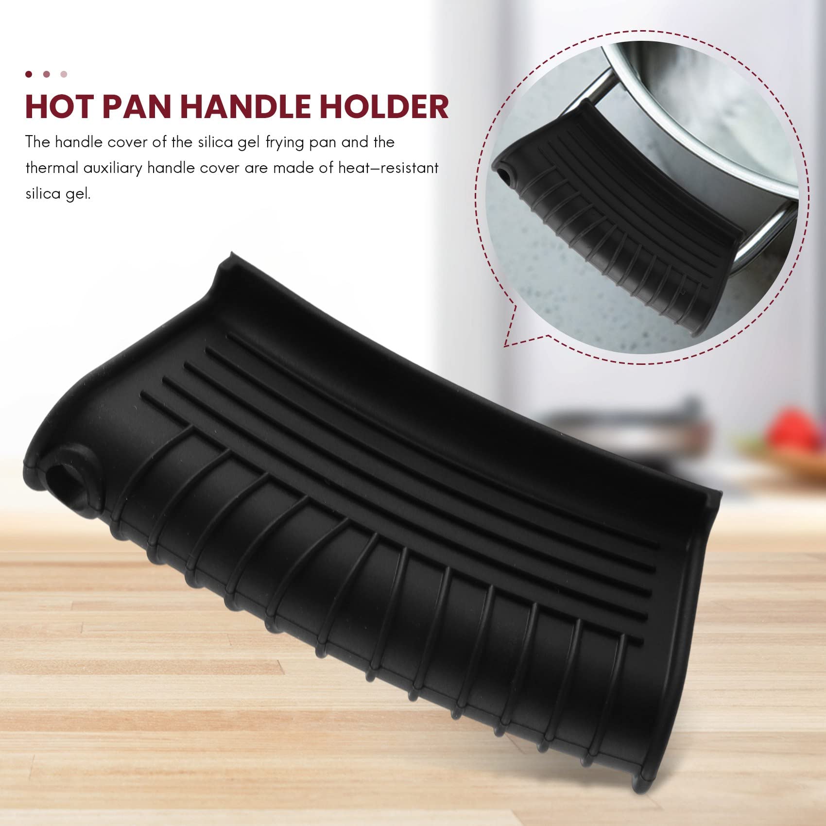 Cbiumpro Coprimanici In Silicone Per Ghisa, Confezione Da 2, Extra Spessi 3,2 Mm, Anticalore (135°C), Adatti Per Padelle Oltre 26,7 Cm, Versione Lunga 12,7 Cm