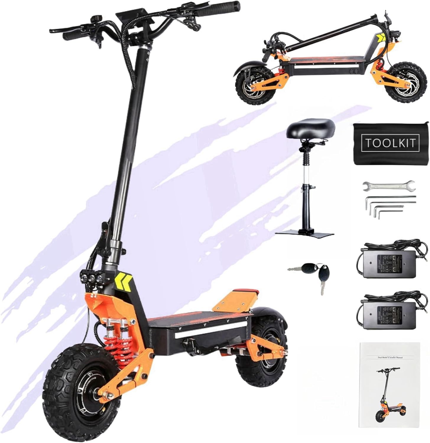 K Cloud Scooter X5-60 and included accessories