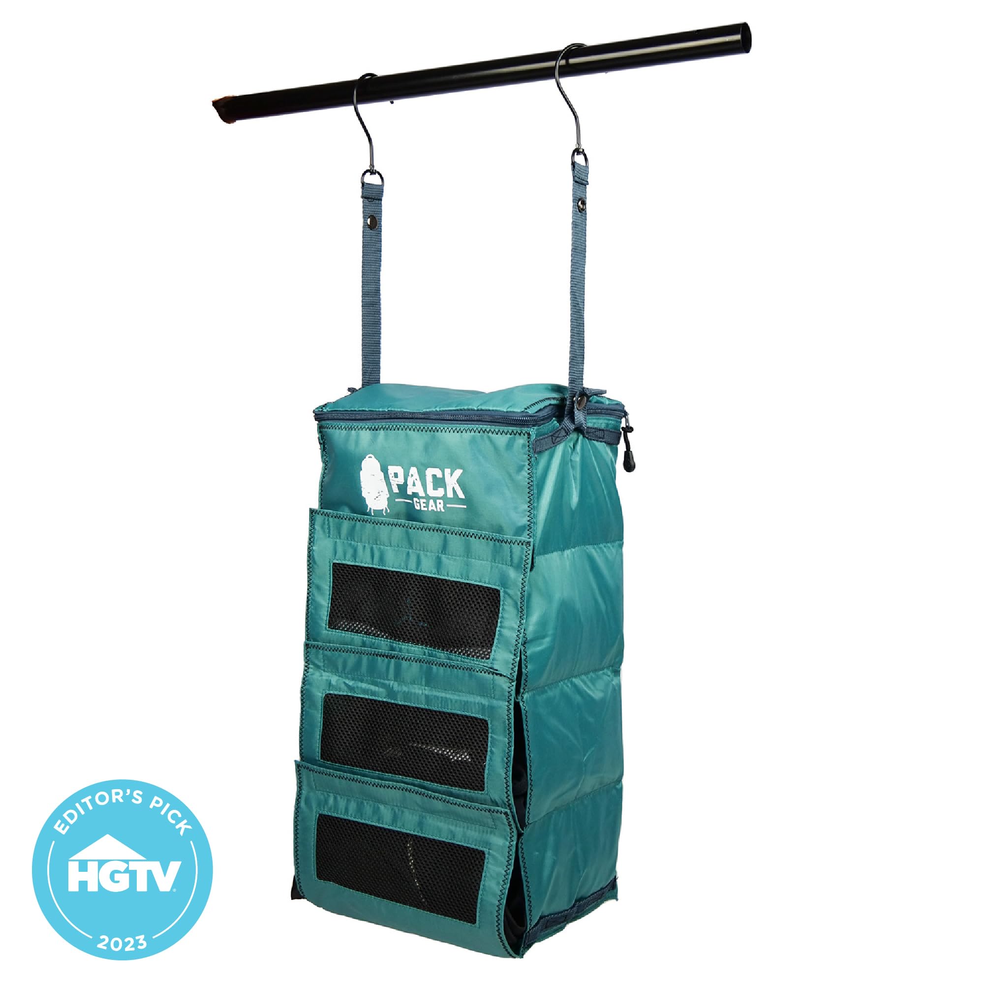 Pack Gear Organizer do walizki, zapakuj więcej do swojego dużego bagażu podręcznego, natychmiast rozpakuj za pomocą tych kompresyjnych kostek do pakowania do walizek, wiszący organizer na półkę do szafy (zielony) (podręczny )