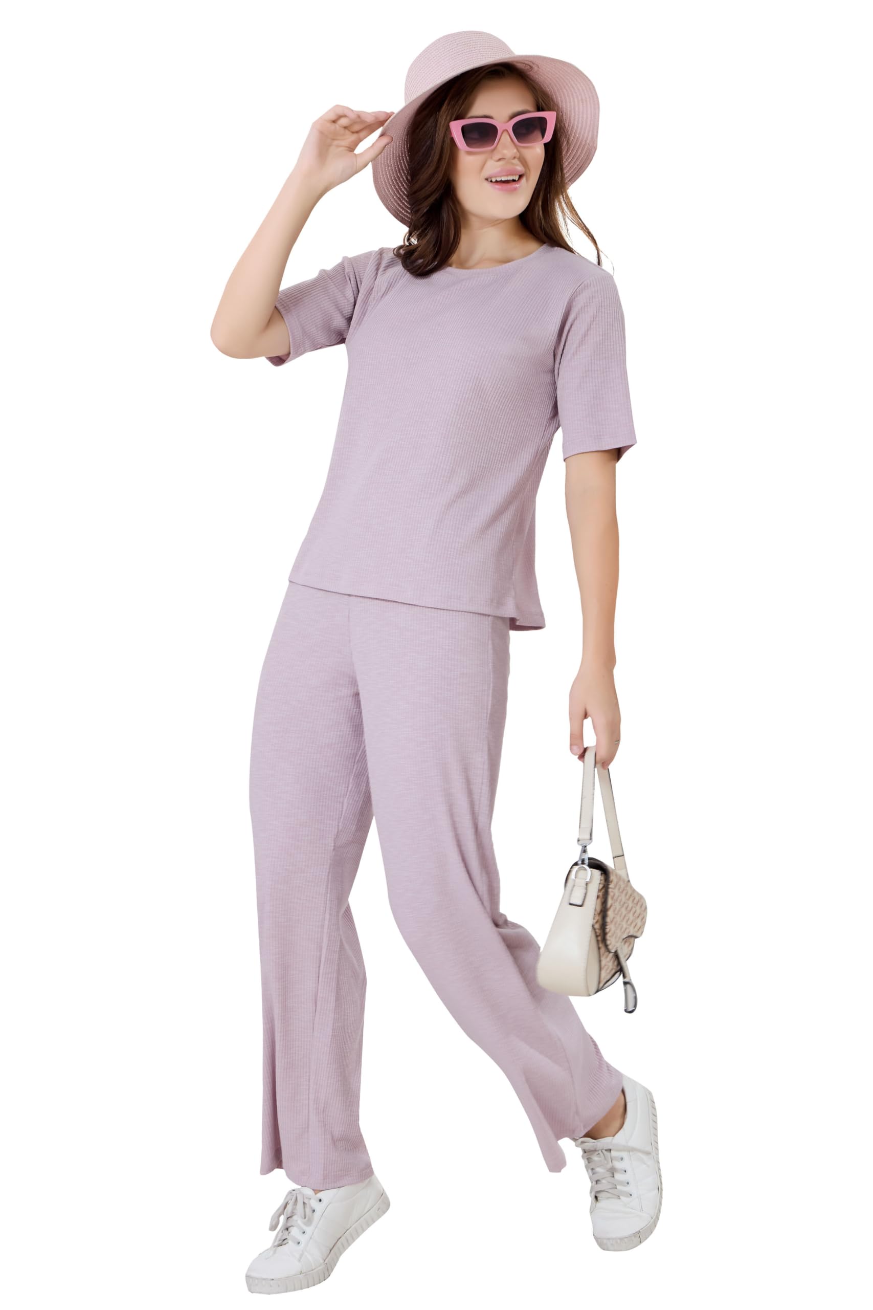 soulemo Solid Tunic with Trousers Co-Ords for Women/Cord Set for Women 1704-picture-47