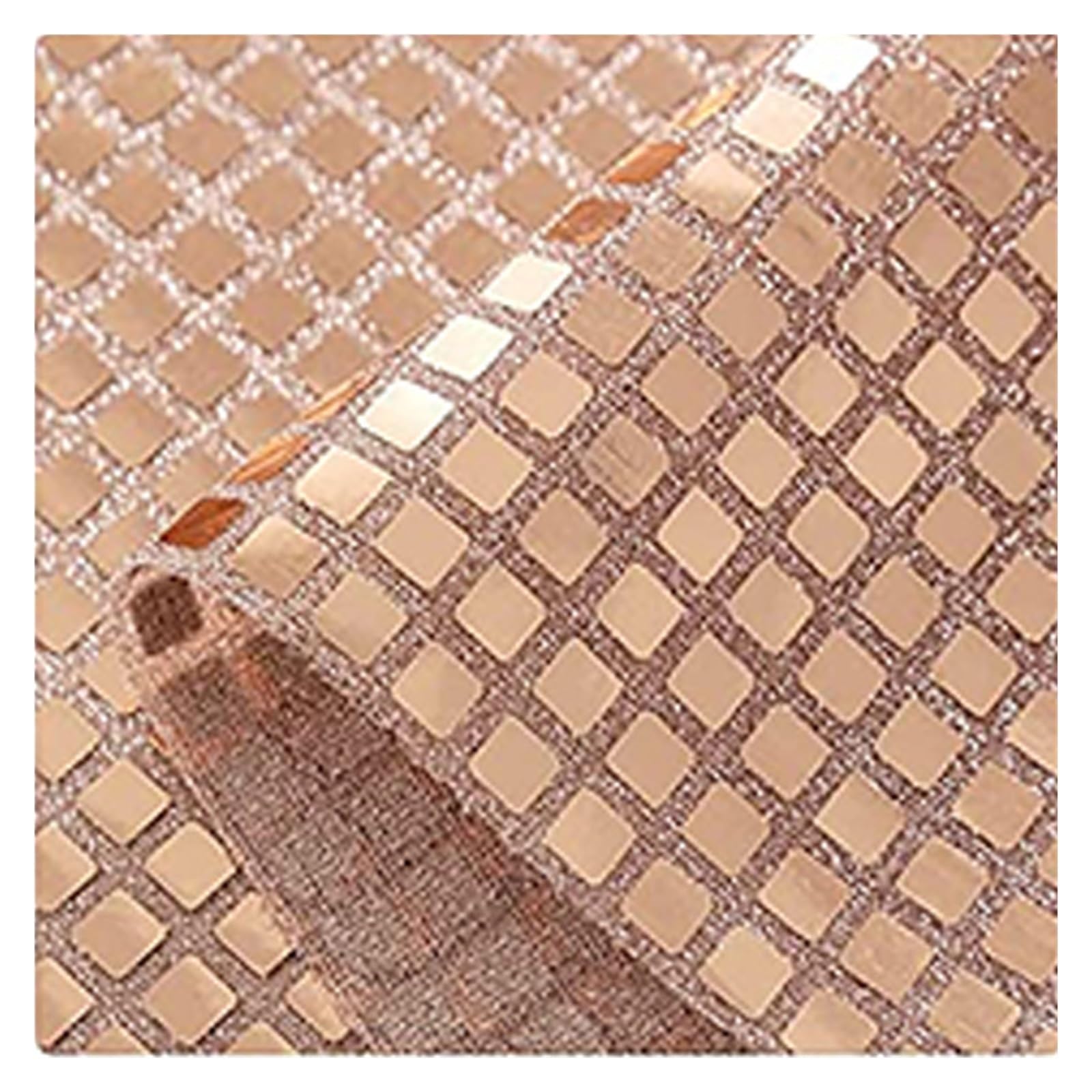 Disco Table Runner Disco Party Sequin Table Runner Mirror Glitter Cover Sparkle Tablecloth 70s 80s Dance(Rose gold,30x120cm)
