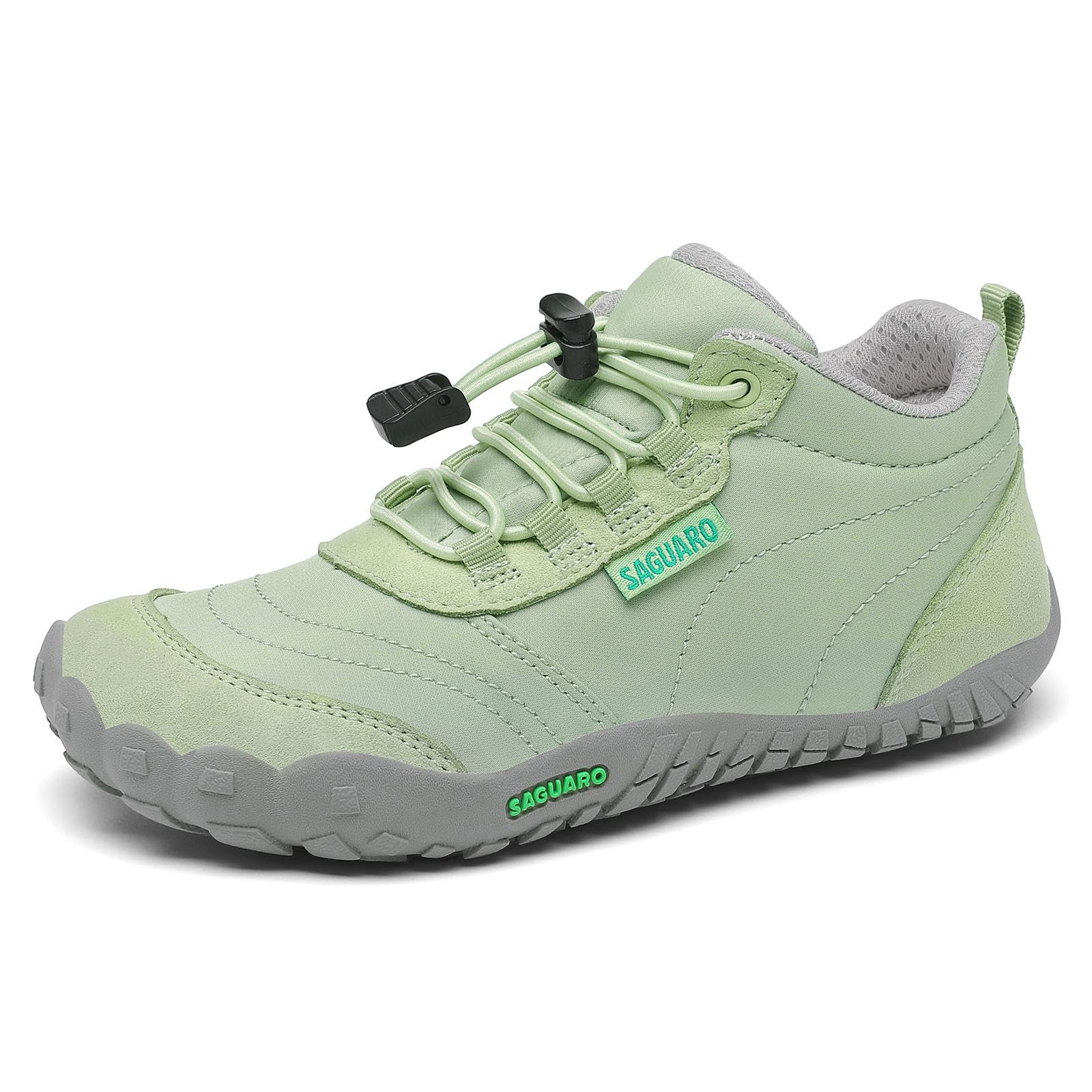 SAGUARO Enfants Chaussures de Trail Garcons Fille Minimaliste Barefoot Baskets Running Sneakers Léger Respirantes 31EU