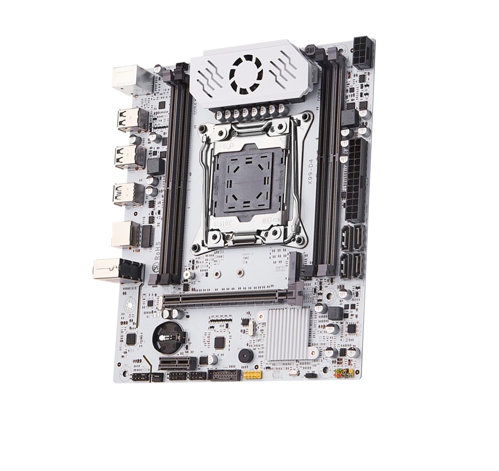 Carte mère X99 D4 LGA 2011 3 avec Emplacement M.2 Prise en Charge de la Puce X99 C612 Mémoire DDR4 SATA3.0 USB3.0 PCI16X