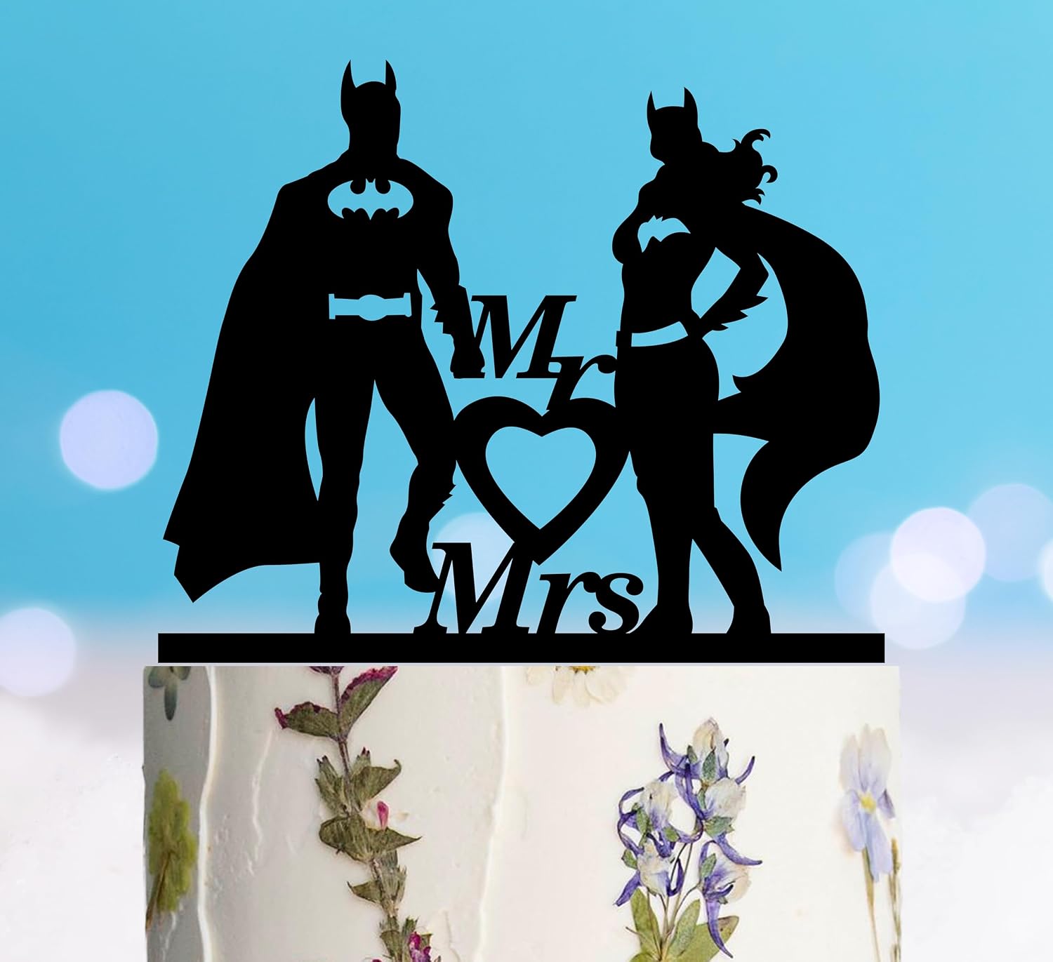 Personalized Mr & Mr Wedding Cake Topper – Acrylic Moon & Stars Design For LGBT Weddings, Anniversaries - View #8