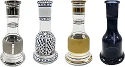 Vasos de vidro para narguilé de substituição para Khalil Mamoon Shisha (preto)