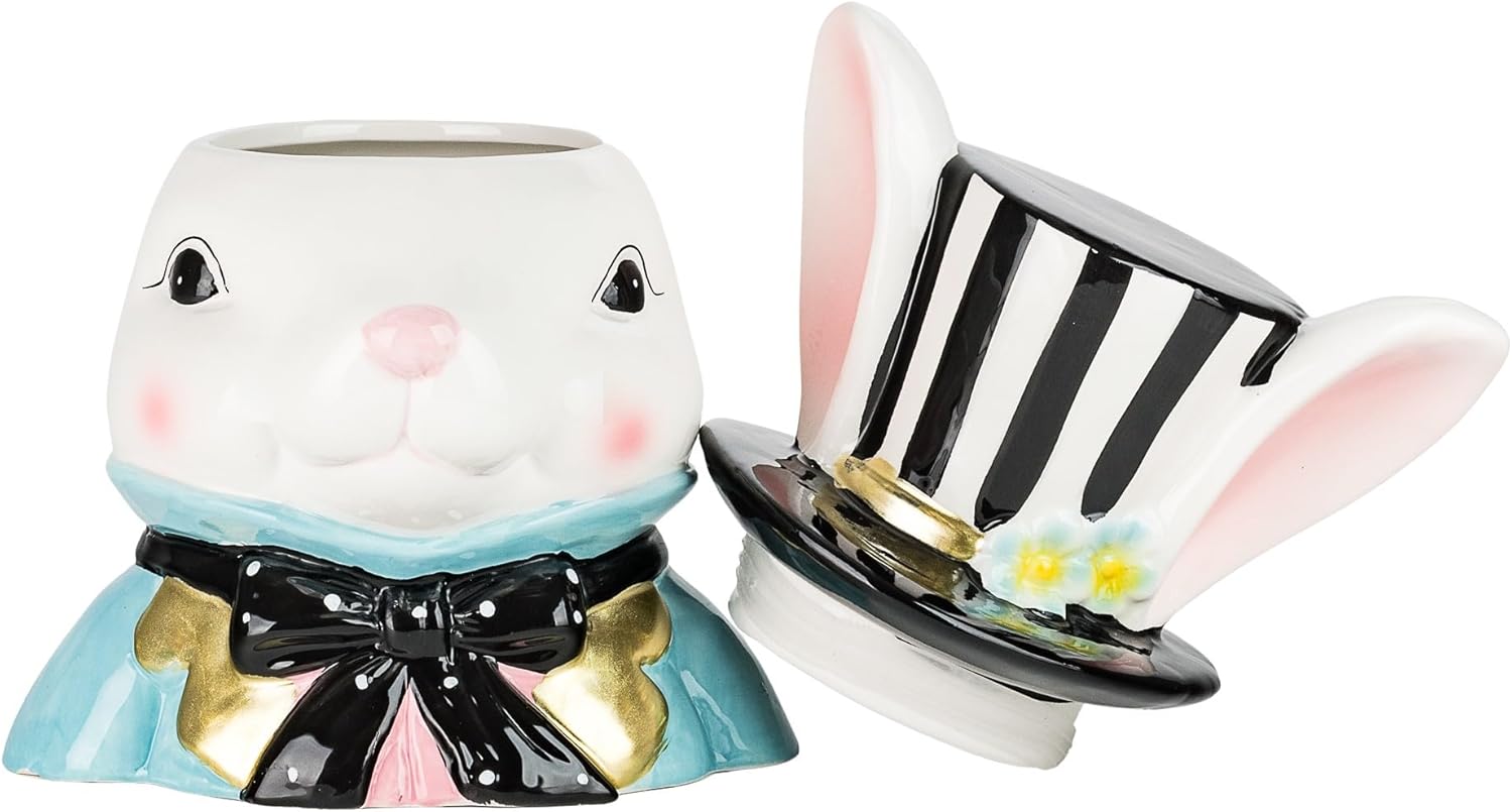 10 Strawberry Street Dapper Rabbit Canister (Bluebell Cottontail)