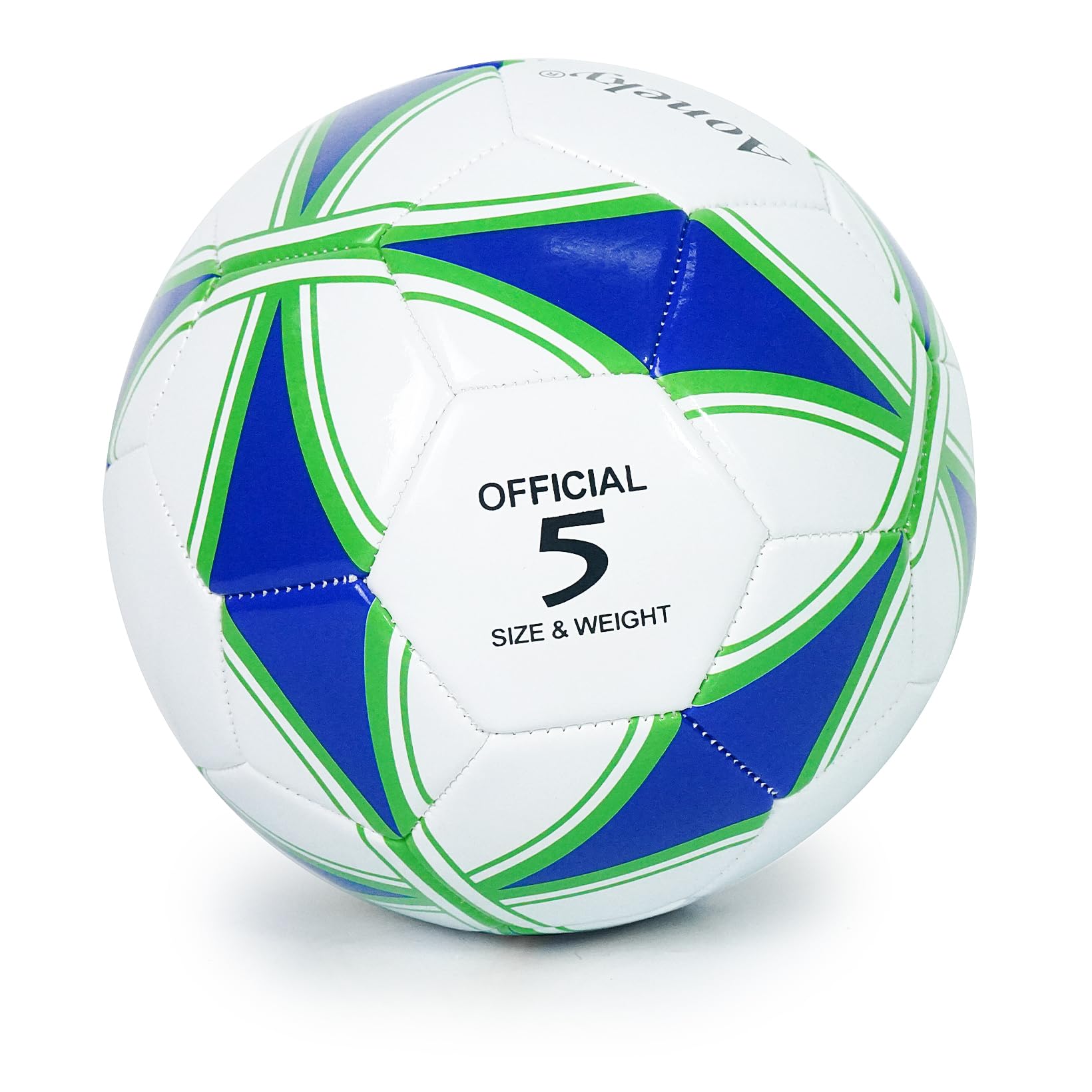 Aoneky Trainingsfußball, Größe 5, Einzel- oder 6er-Pack, mit Pumpe