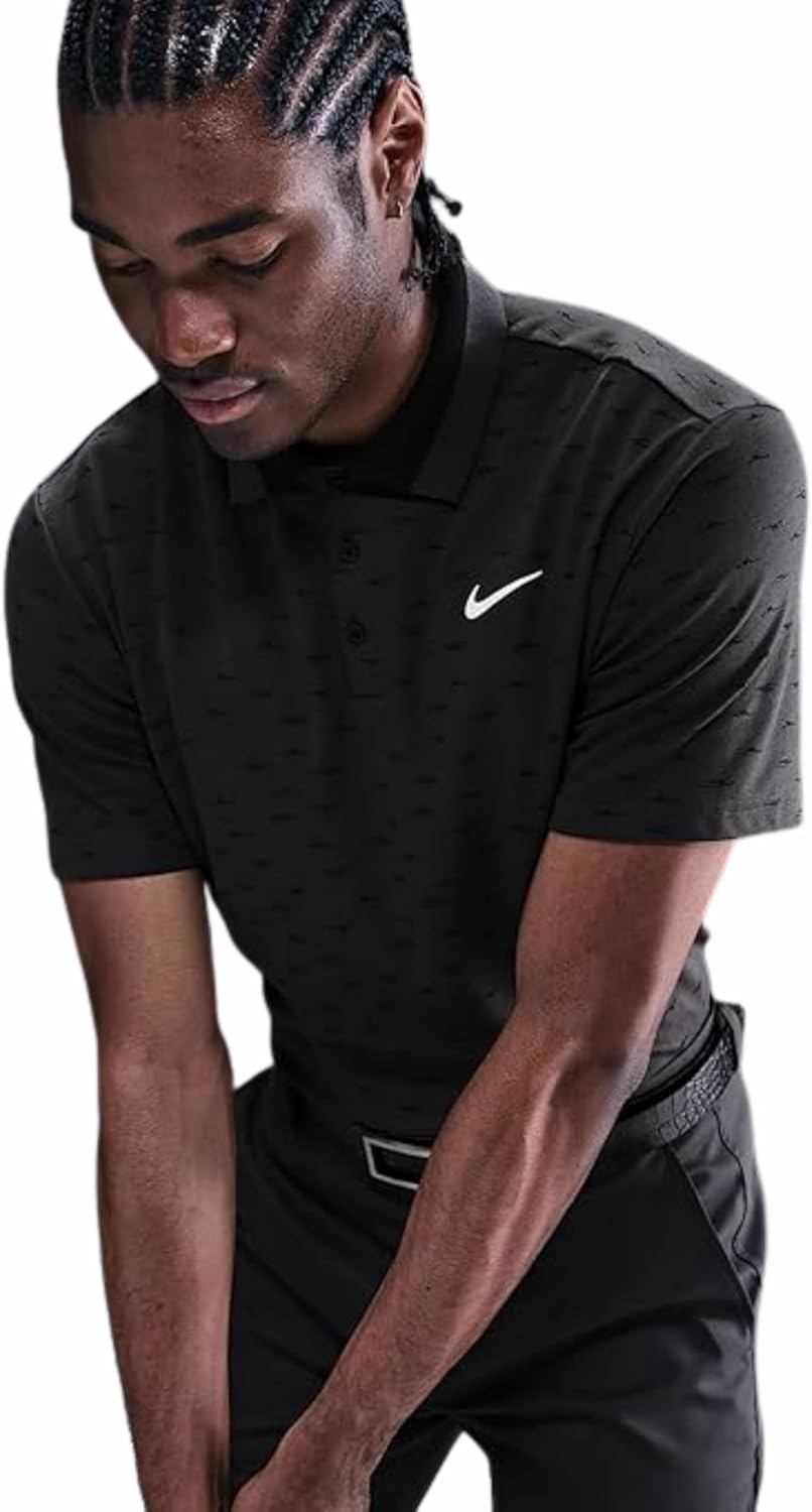 Nike Anthracite Golf Dri-Fit Tour Print Shirt