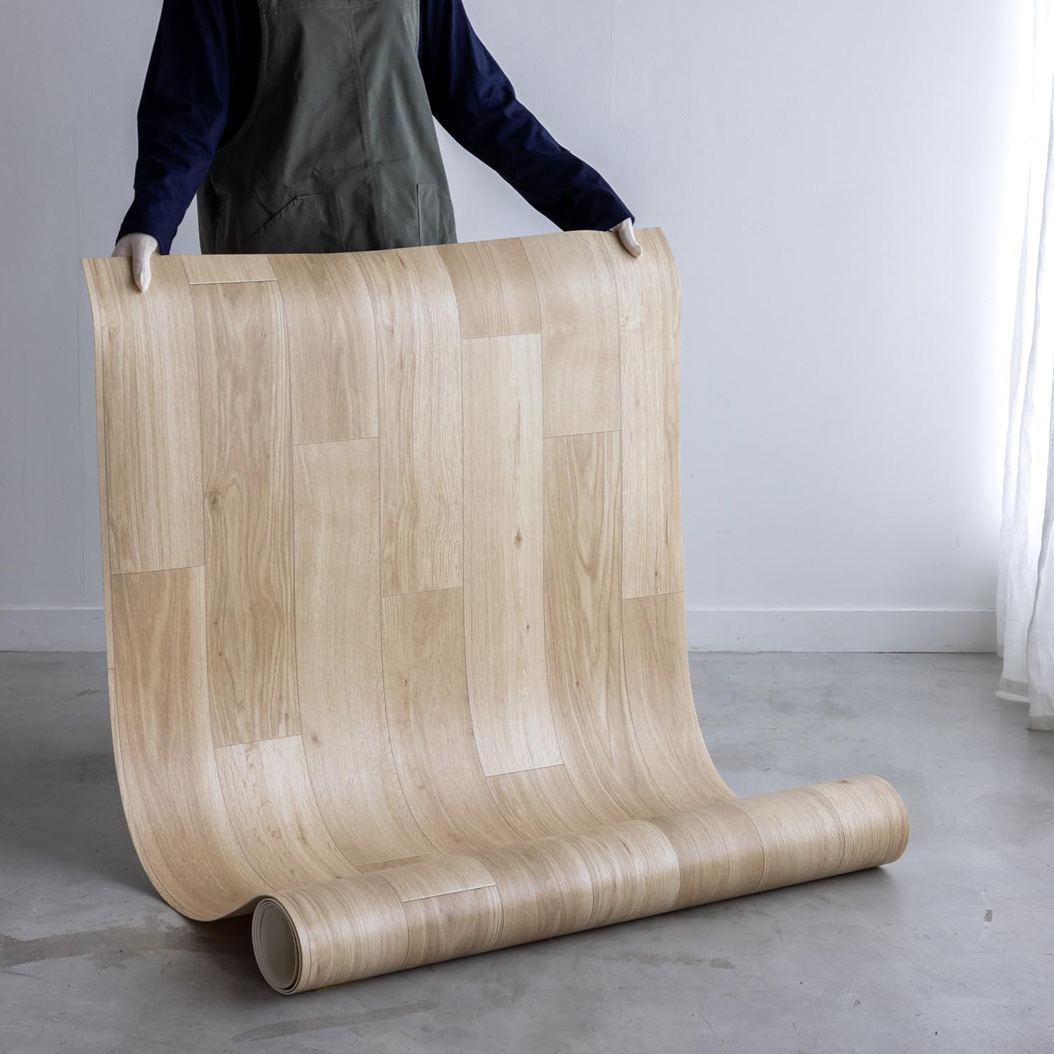 Amazon | ラグリエ フロアマット 木目 ベーシックオーク 約90×950cm 床