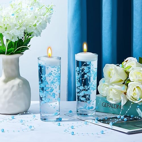Miniatura 115 de Tondiamo 24 piezas de perlas artificiales para velas flotantes, perlas de imitación, guirnalda de decoración para jarrones, decoración de bodas