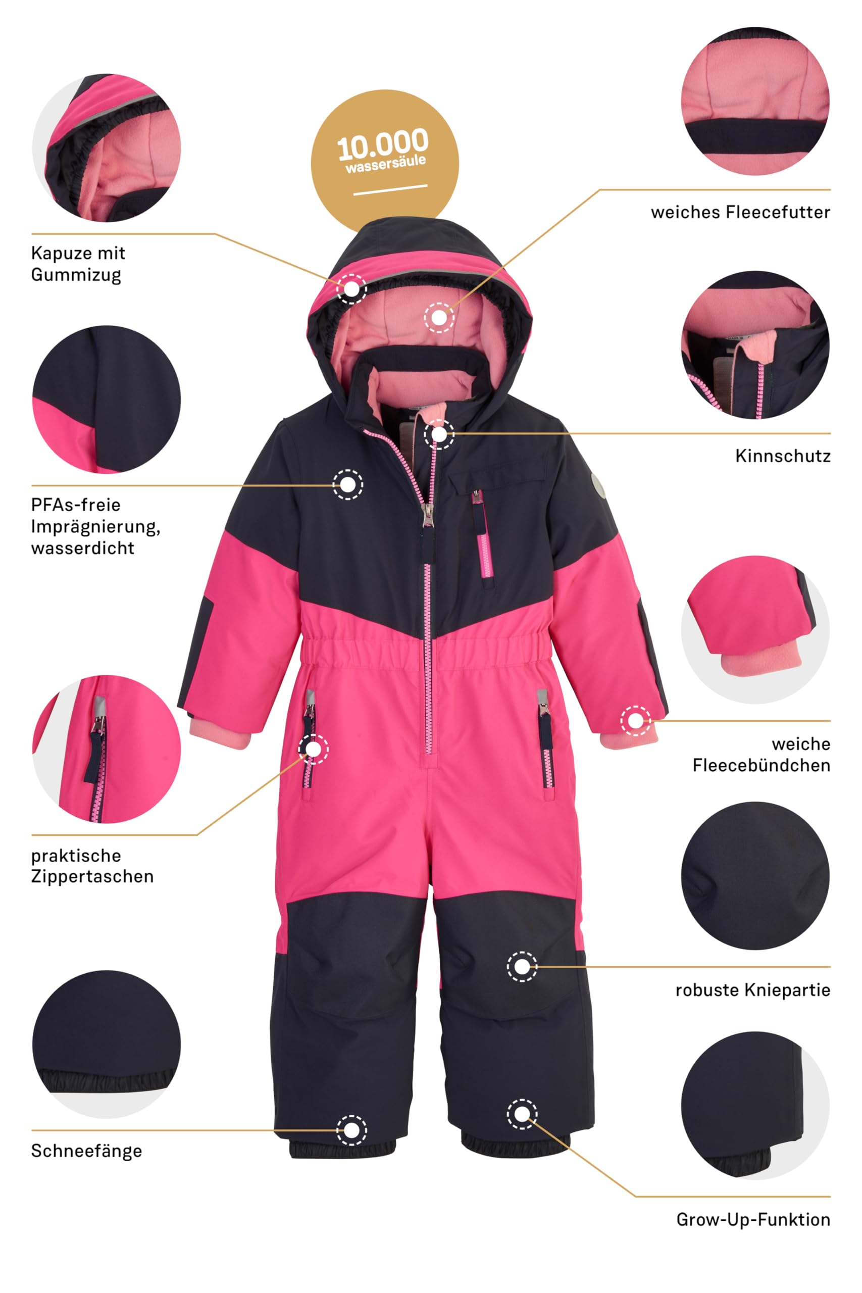 first instinct by killtec Fisw 36 Mns Onpc Tuta da sci/neve con cappuccio Unisex - Bimbi 0-24