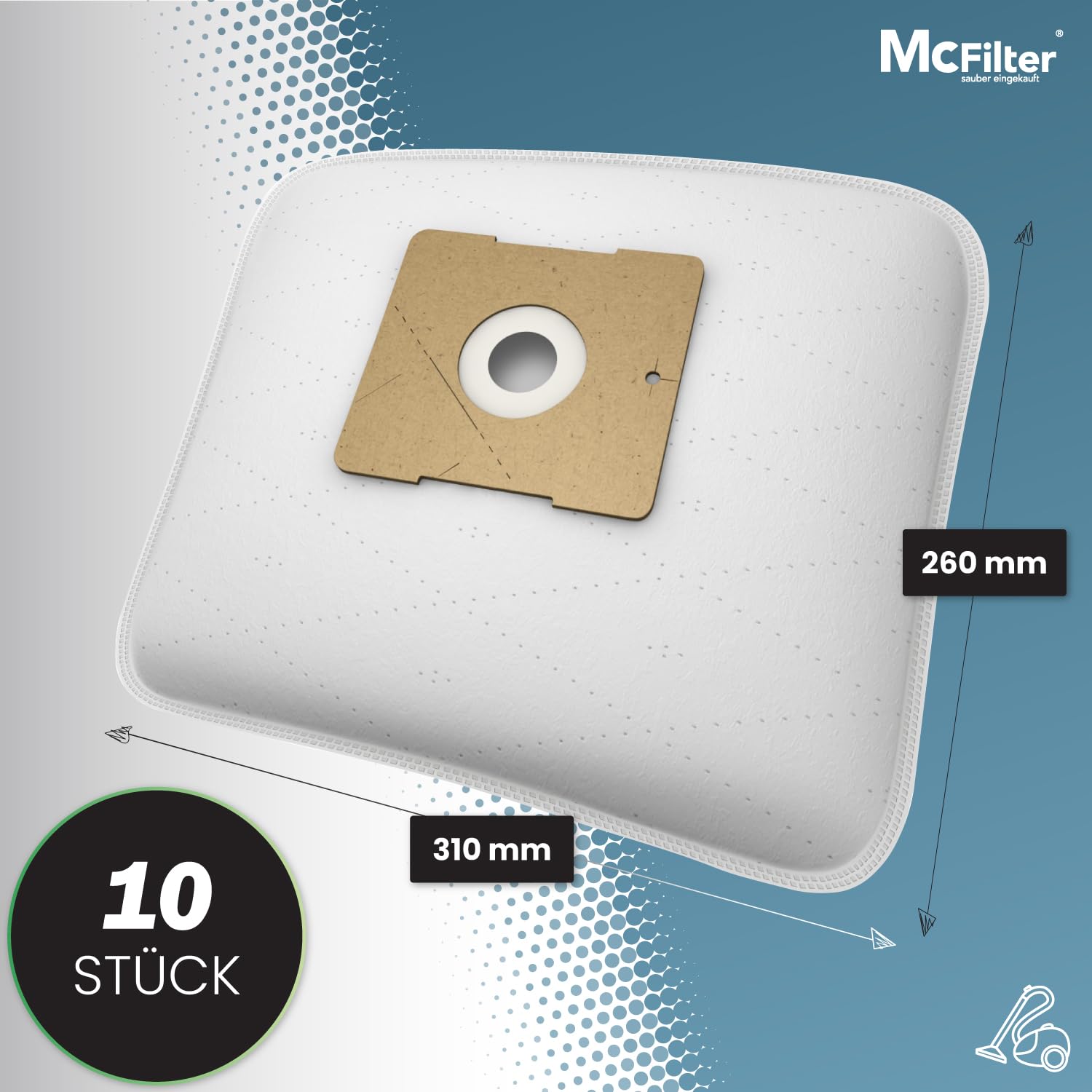 10 Mr.Clean Staubsaugerbeutel Für AEG/Electrolux Ergo Essence, AE 2000 Trio, AE 4500–4599 – Mit Feinfilter