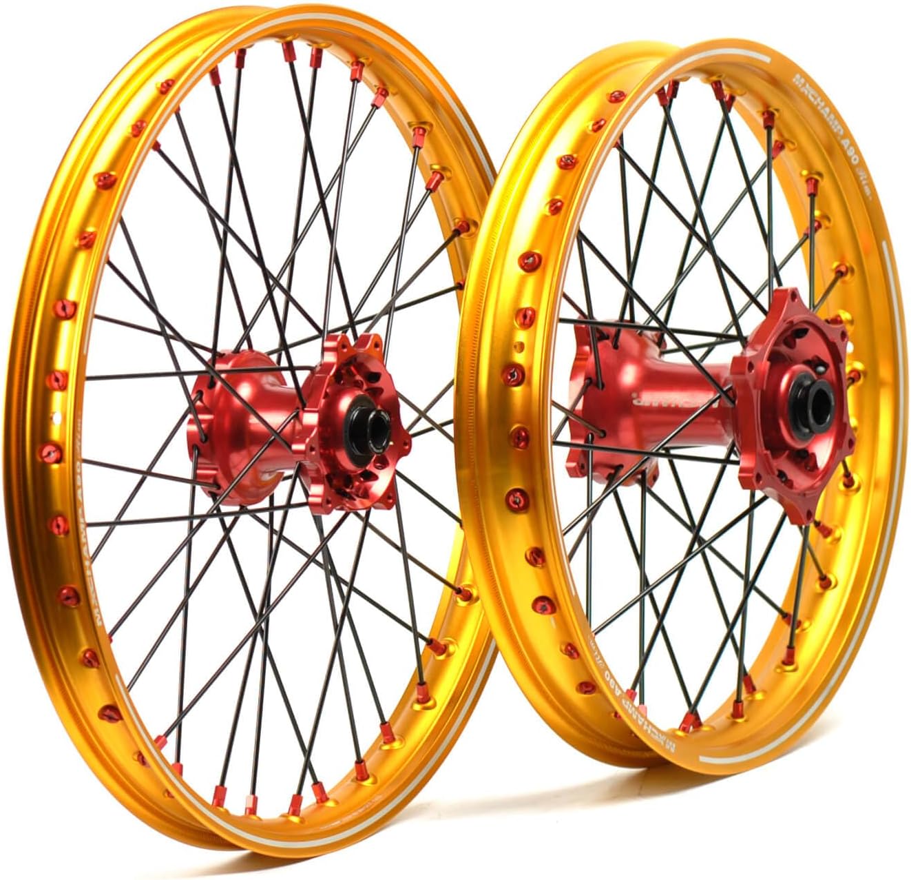 A90 Dirt Bike Wheels Set-21"X1.6"/19"X2.15" for CRF250R CRF450R CRF450X CRF450L CR125 CR250 CR450 2013-2024