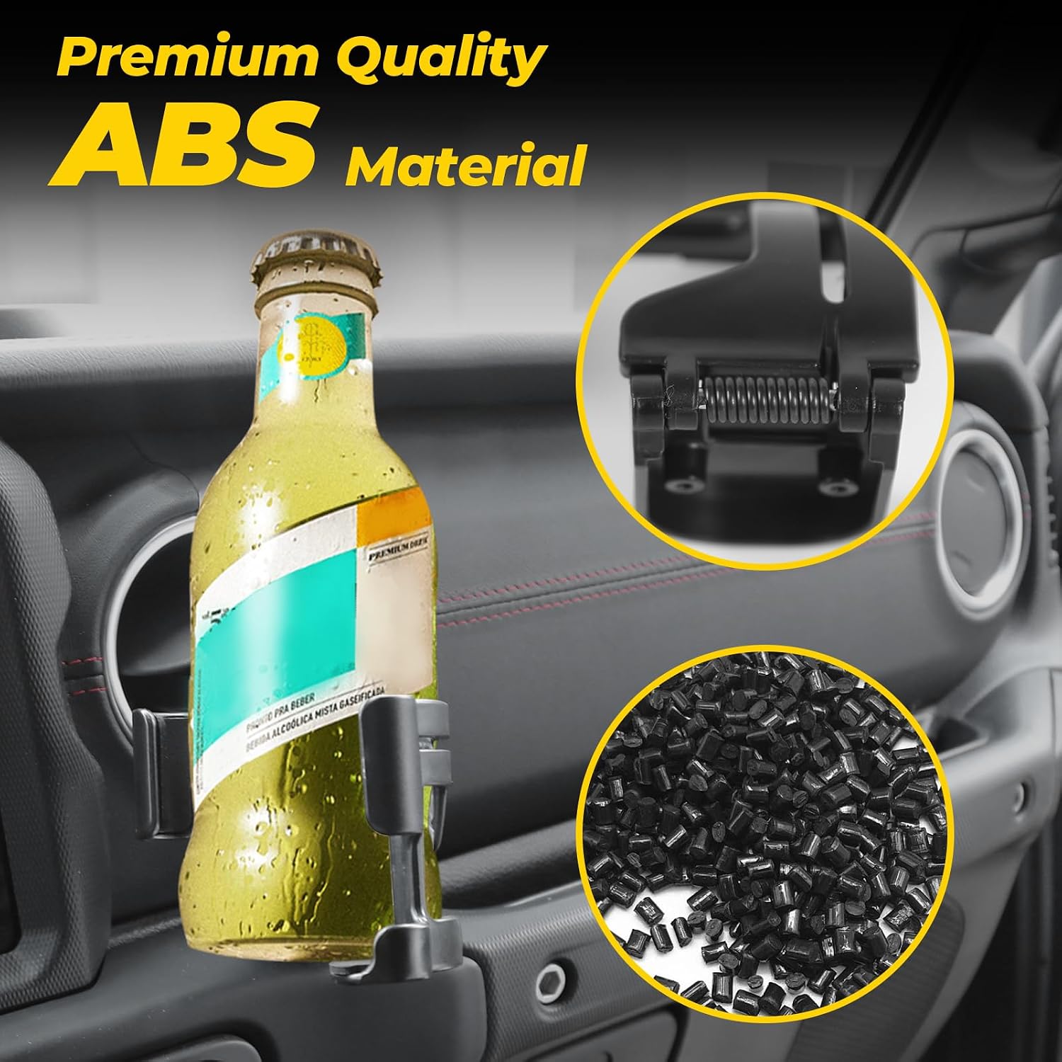 Multi-Function Drink Cup Phone Holder for Jeep Wrangler JL JLU 4XE 2018+ image 2