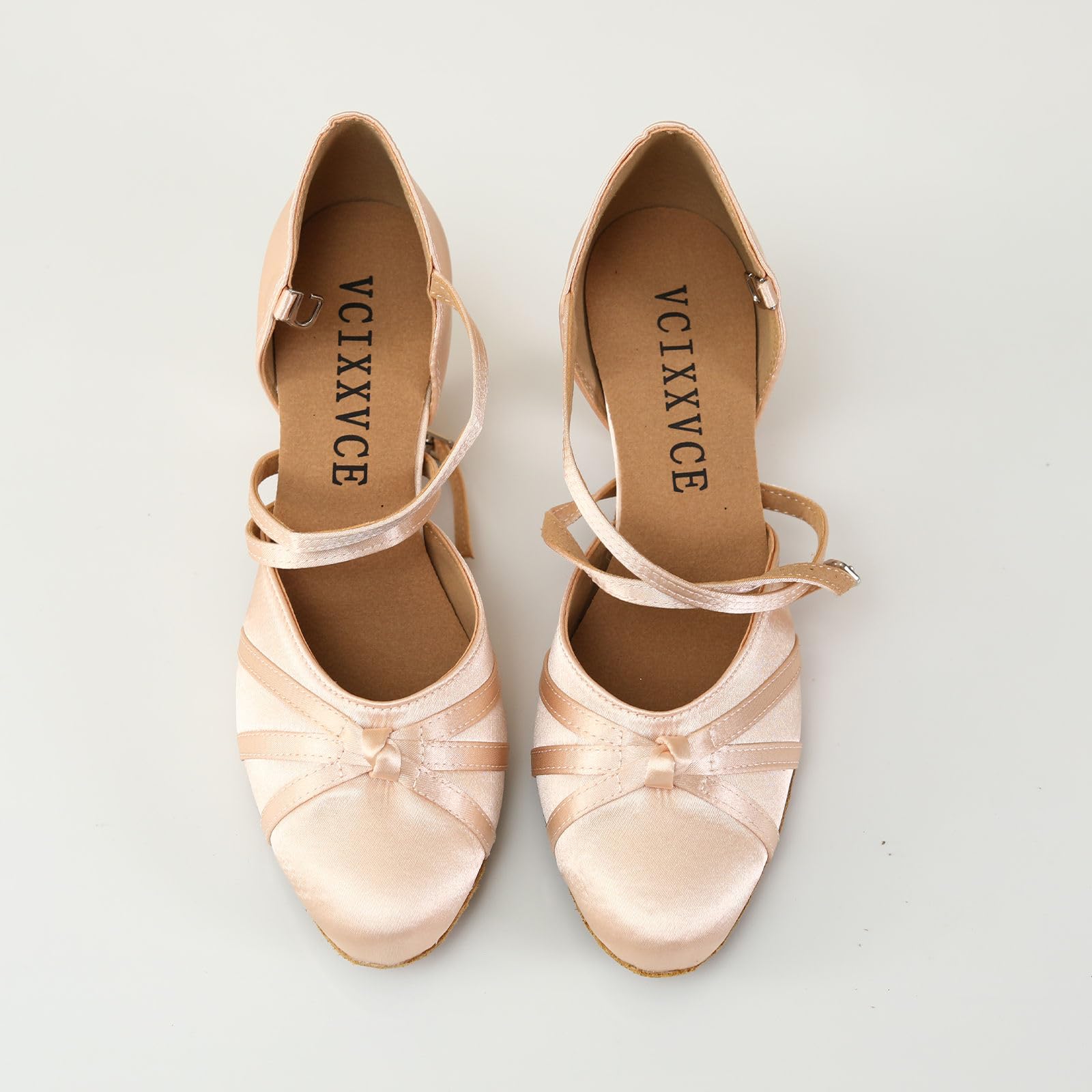 Damen Satin Gesellschaftstanzschuhe Geschlossener Latein Salsa Tango Moderne Standard Tanzschuhe