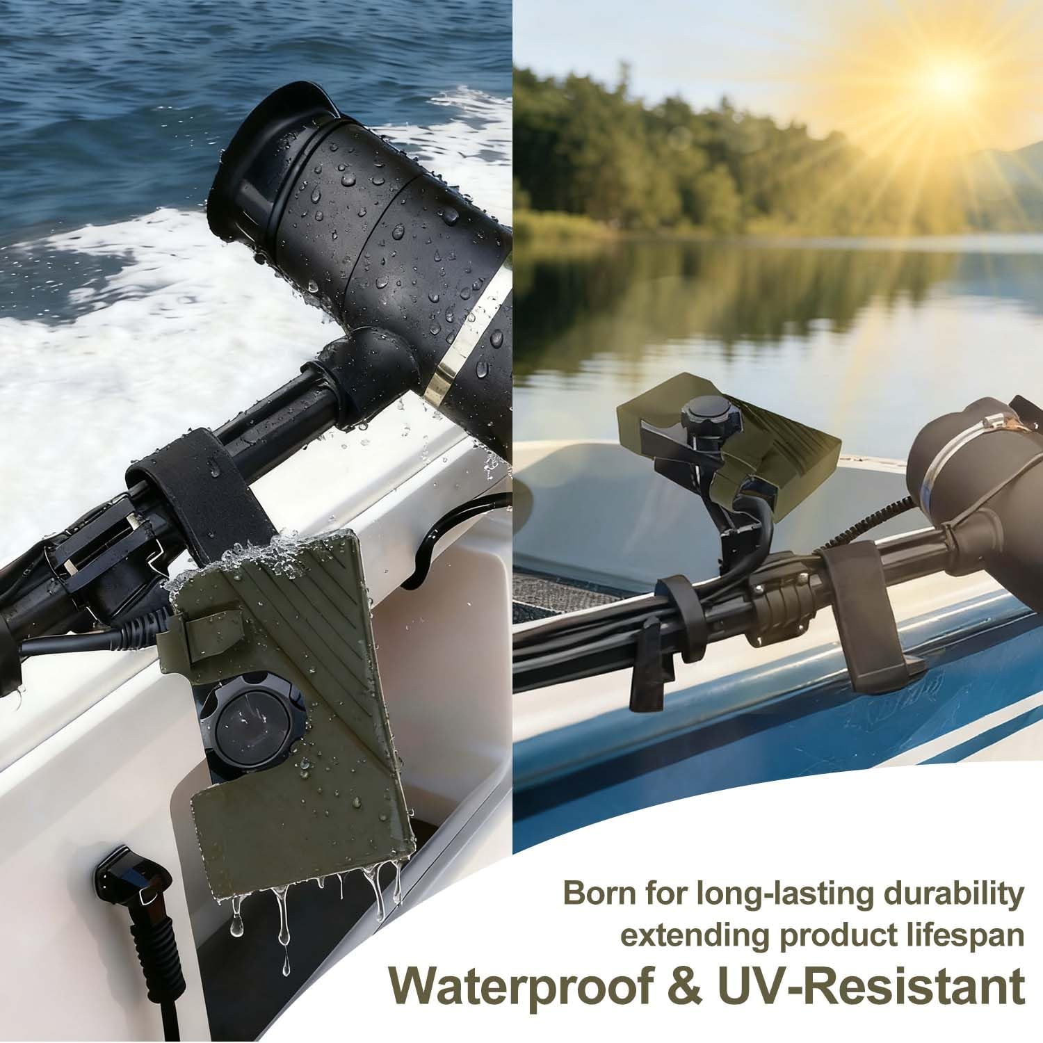 Travel Transducer Cover for Garmin Livescope Plus LVS34 | Soft Silicone livescope transducer cover for Lowrance ActiveTarget 2, Protect Your Transducer(Army Green)