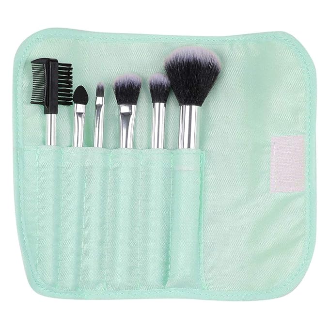 MINISO Makeup Brush Set 7PCS Foundation Brush Set for Face Makeup, Pale