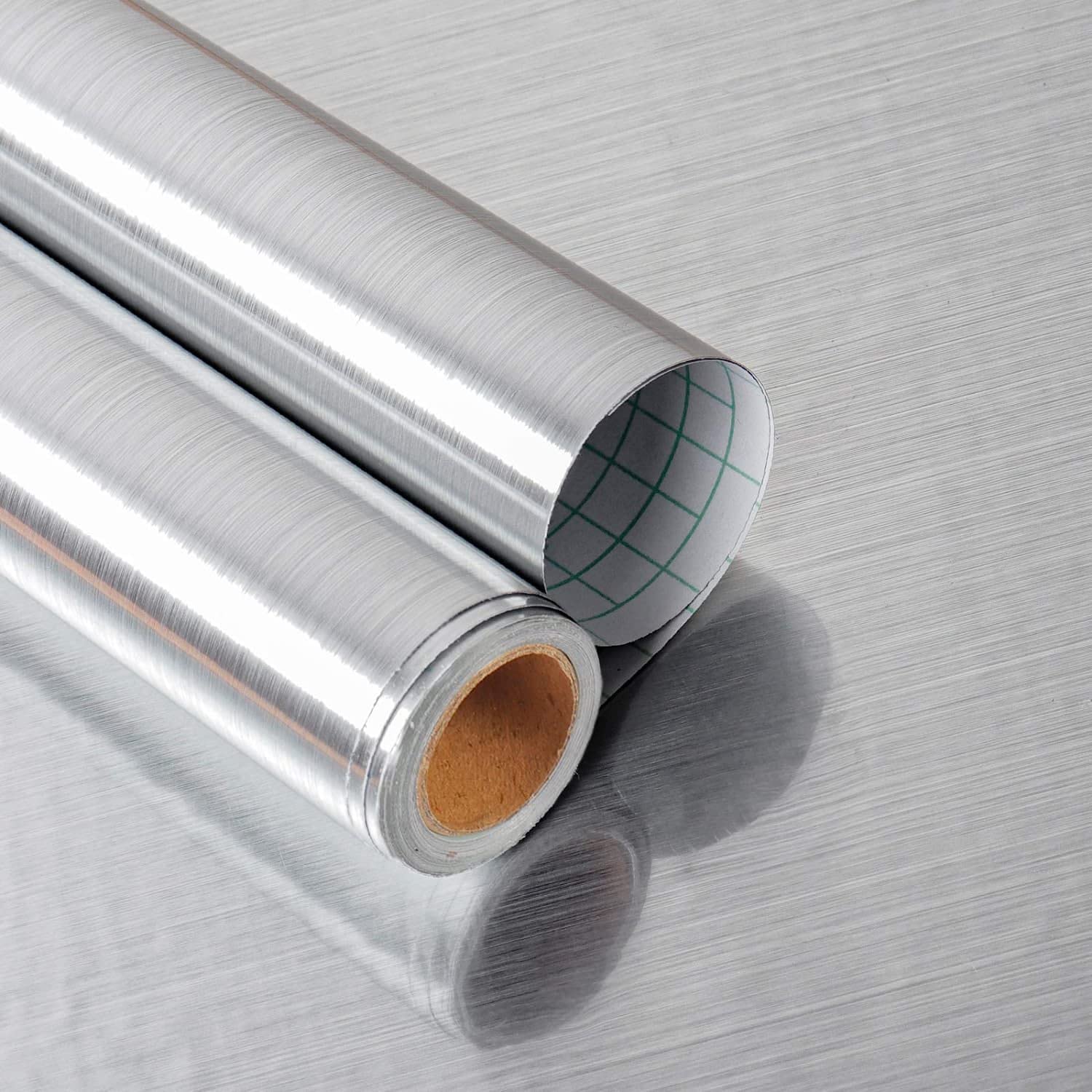 HAPPYMATES Stainless Steel Sheet Wallpaper Stickers, Aluminum Sheet, Removable Self-adhesive Wallpaper, Waterproof Wallpaper Sheet, Metallic Sheet, Stain Resistant, Refrigerator (24 x 62 Inch) (B0BJ9G9MKH) Amazon Price History, Amazon Price Tracker