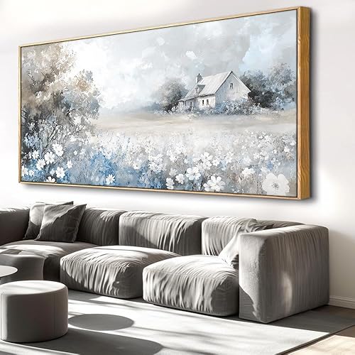 Miniatura 16 de Arte para pared, pinturas de arte abstracto, fantasía azul, grafiti colorido sobre fondo blanco, arte moderno para decoración de pared para sala