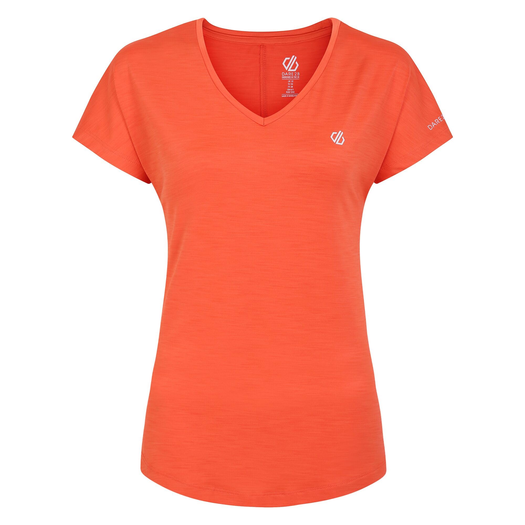 Dare 2b Women's Vigilant Lightweight T-Shirt Orange