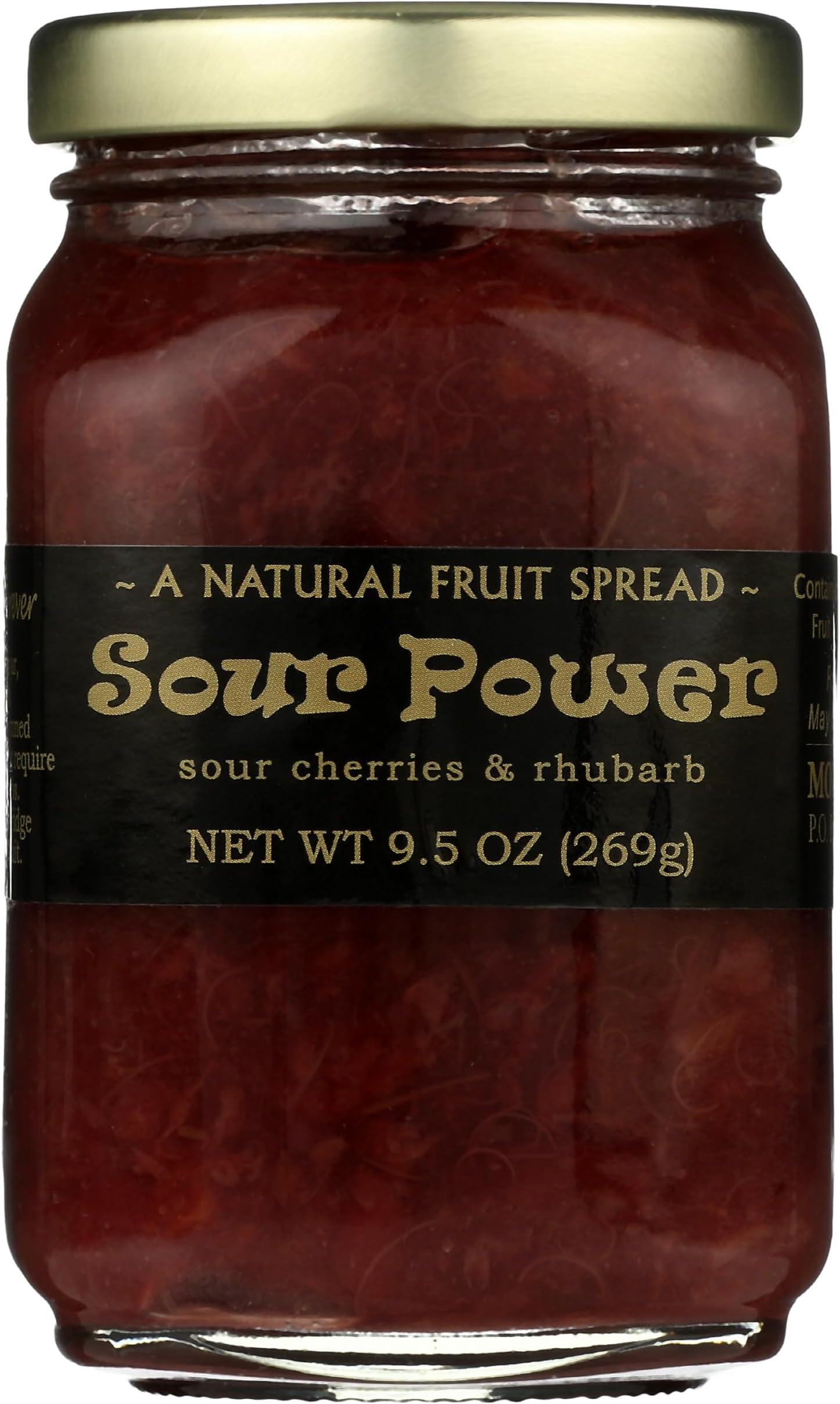 MOUNTAIN FRUIT COMPANY Sour Cherry & Rhubarb Jam, 9.5 OZ