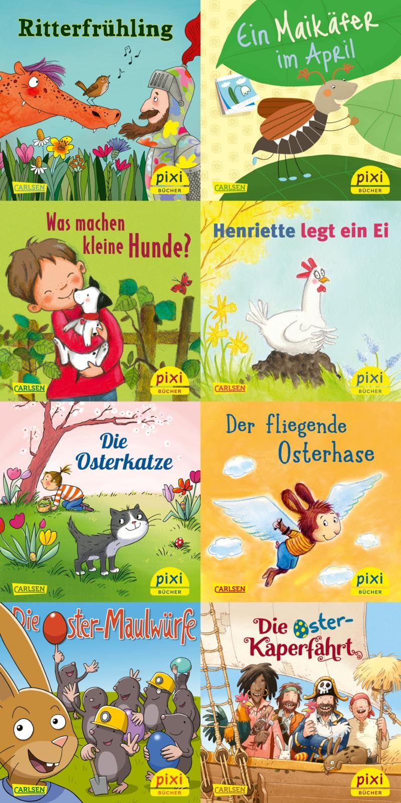 Pixi-8er-Set 308: Pixi liebt den Frühling (8x1 Exemplar): Kleine Bilderbücher für Kinder ab 3 Jahren mit Frühlingsgeschichten zum Vorlesen (308)