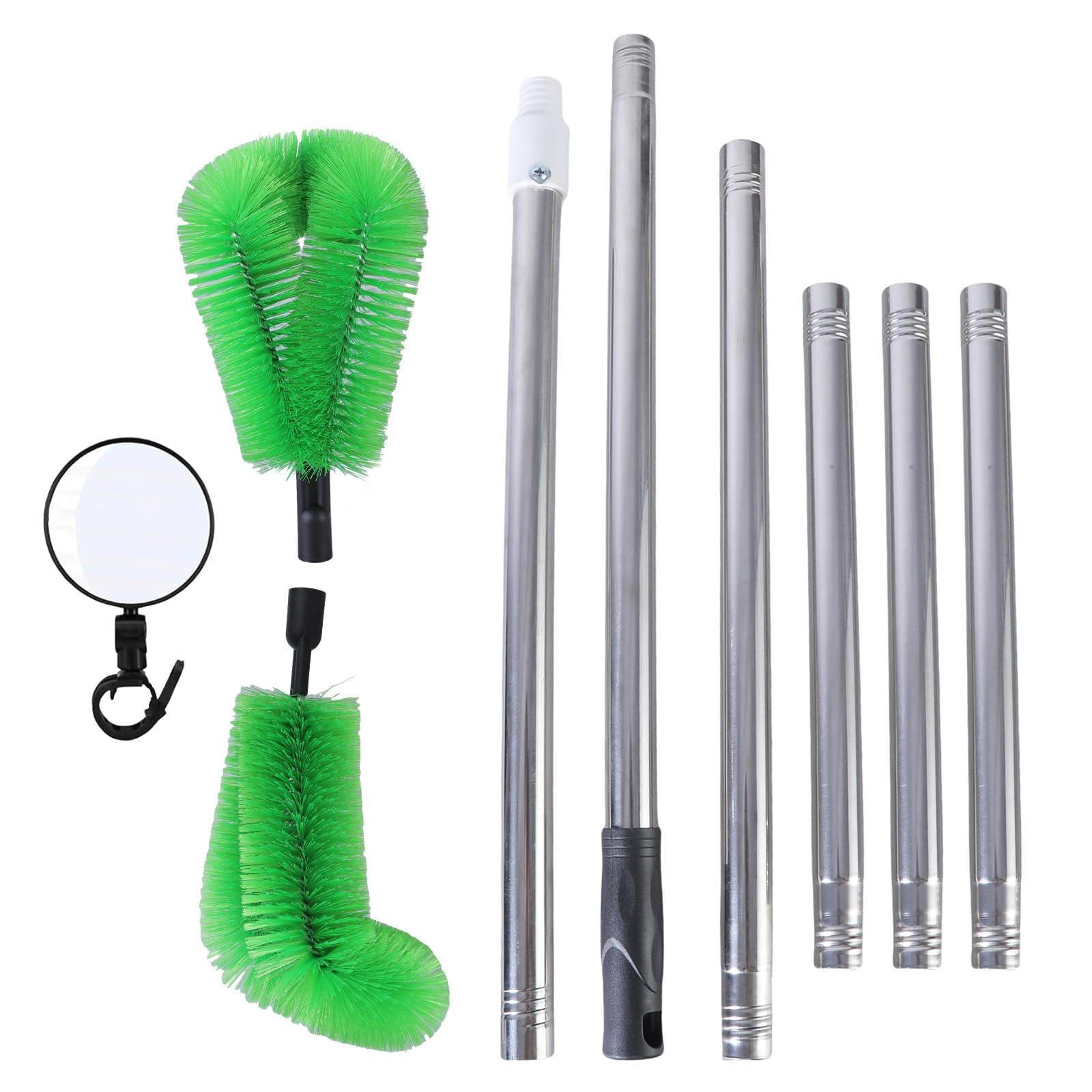 Gutter Cleaning Brush Extendable Dusters Portable Drainage Grooves Cleaning Tool Debris Leaves Branches Remover Enduring Telescopic Gutter Cleaner