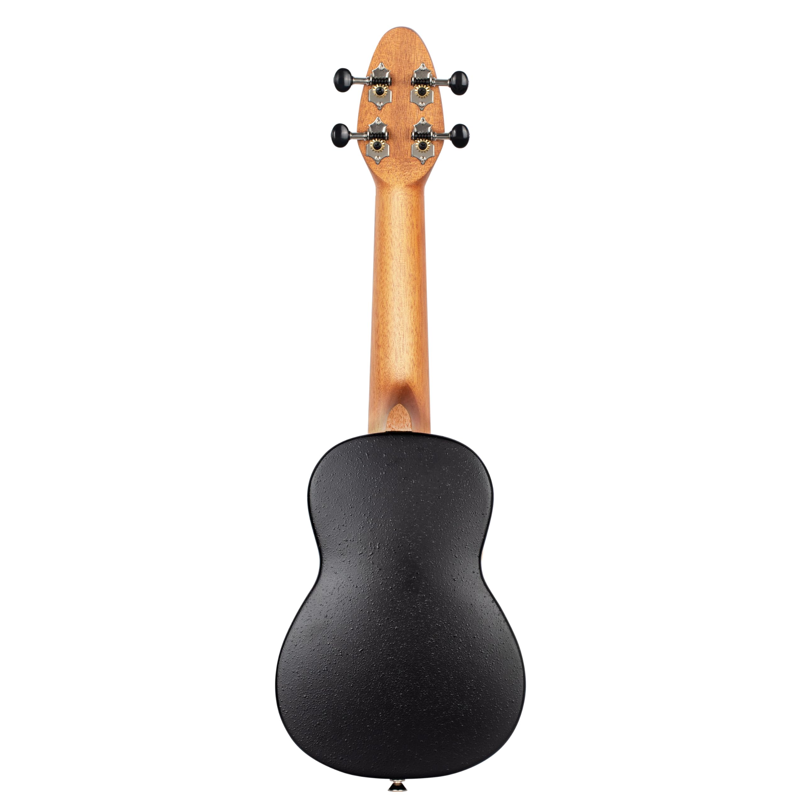 Ortega Guitars Ukulélé Soprano acoustique - modèle gaucher - Keiki K2 - Kit de démarrage incluant Accordeur, Courroie, 5 Médiators Medium et Sac à cordon - acajou (K2-MAH-L)