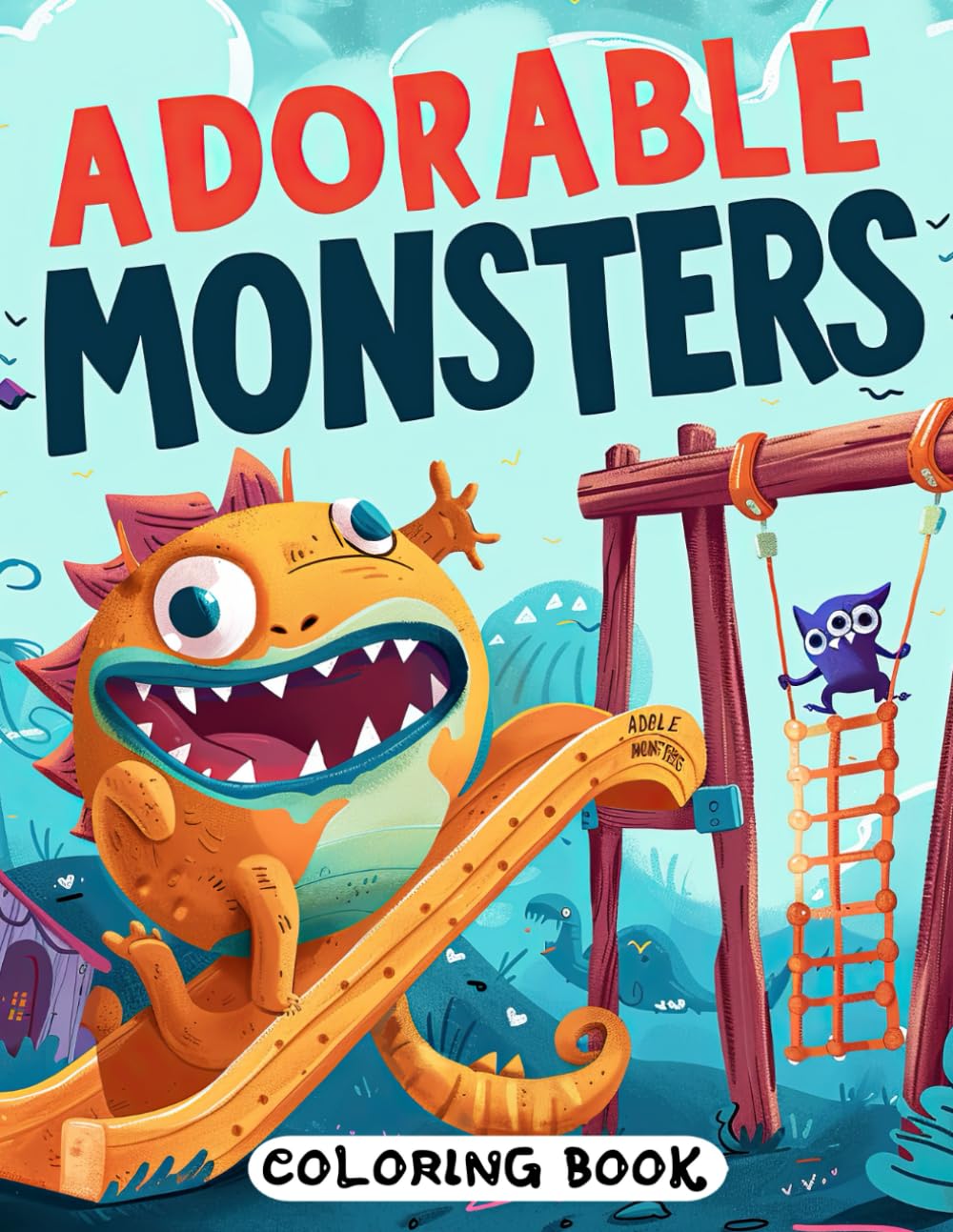 Adorable Monsters Coloring Book: Whimsical Monsters for Relaxation and Joy