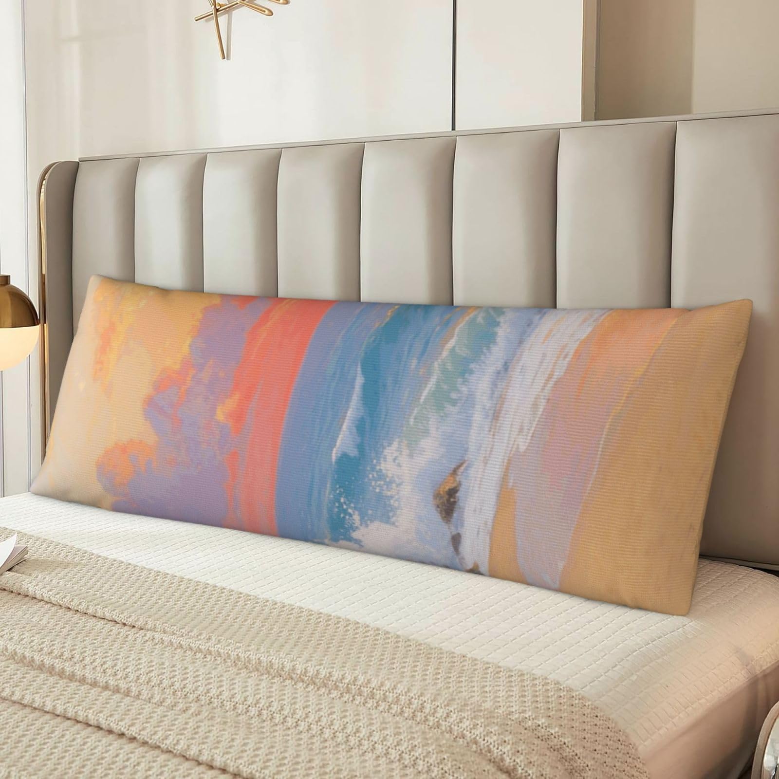 Sunset Beach Ocean Body Pillow Cover with Hidden Zipper 54"X20",Ultra Soft Microfiber Long Pillow Case Decorative Bedding Pillowcase Cushion Cover Cases for Bedroom Couch Sofa,Home Gifts