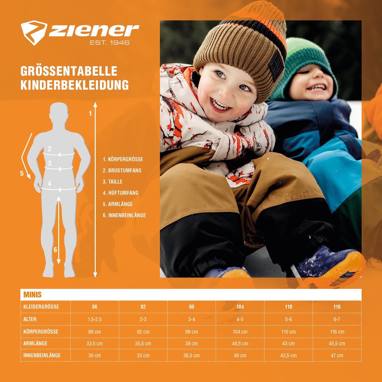 Ziener Unisex Baby Anup Schneeanzug/Skioverall | wasserdicht, winddicht, warm (1er Pack)