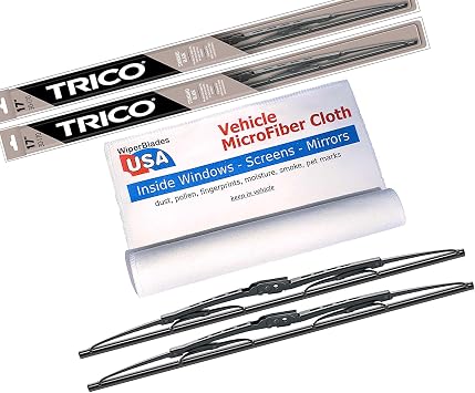 WiperBladesUSA Wiper Set compatible with Honda Prelude 1979 Set of 2 Wiper Blades